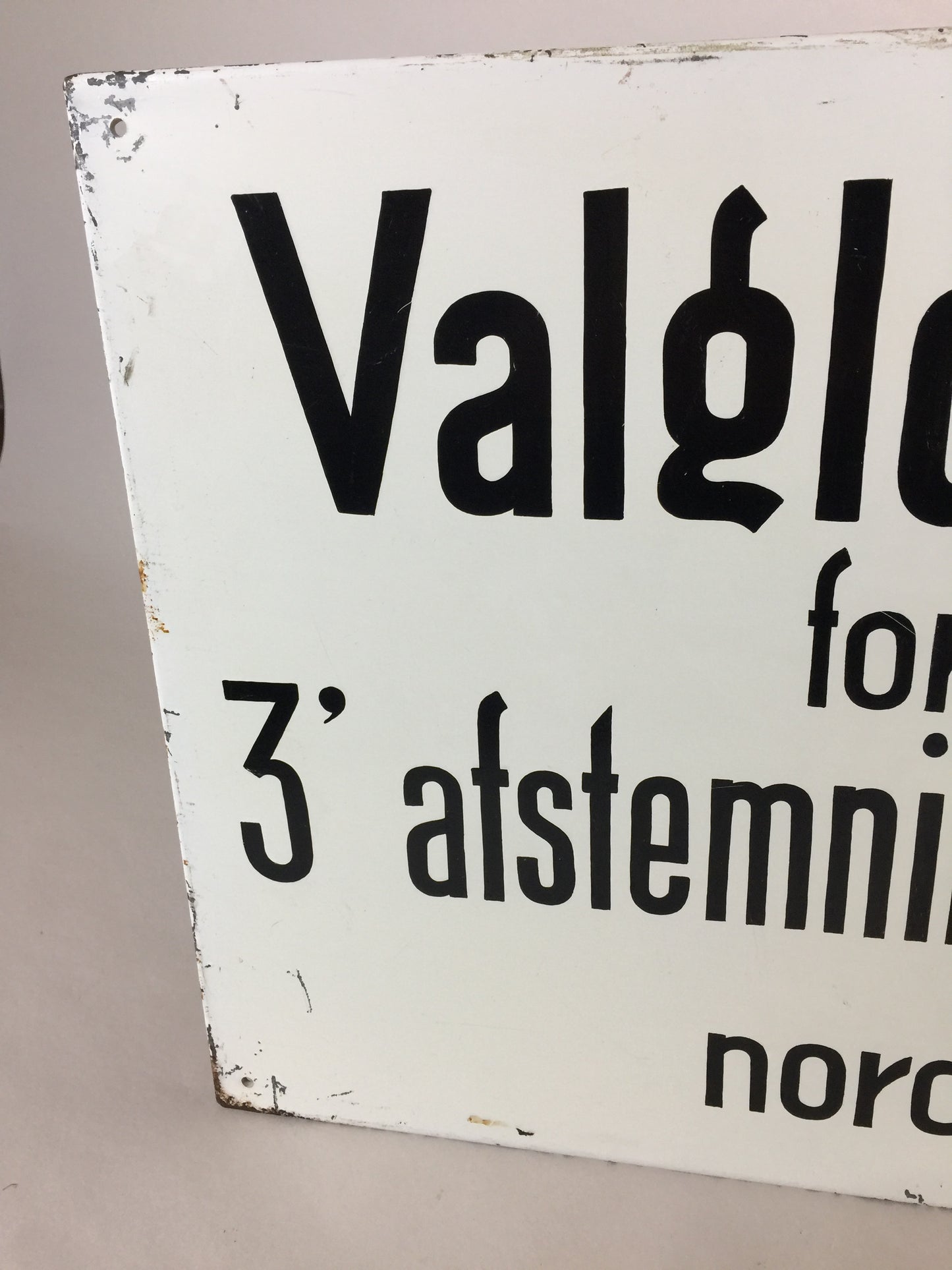 Valgskilt 3 Nord