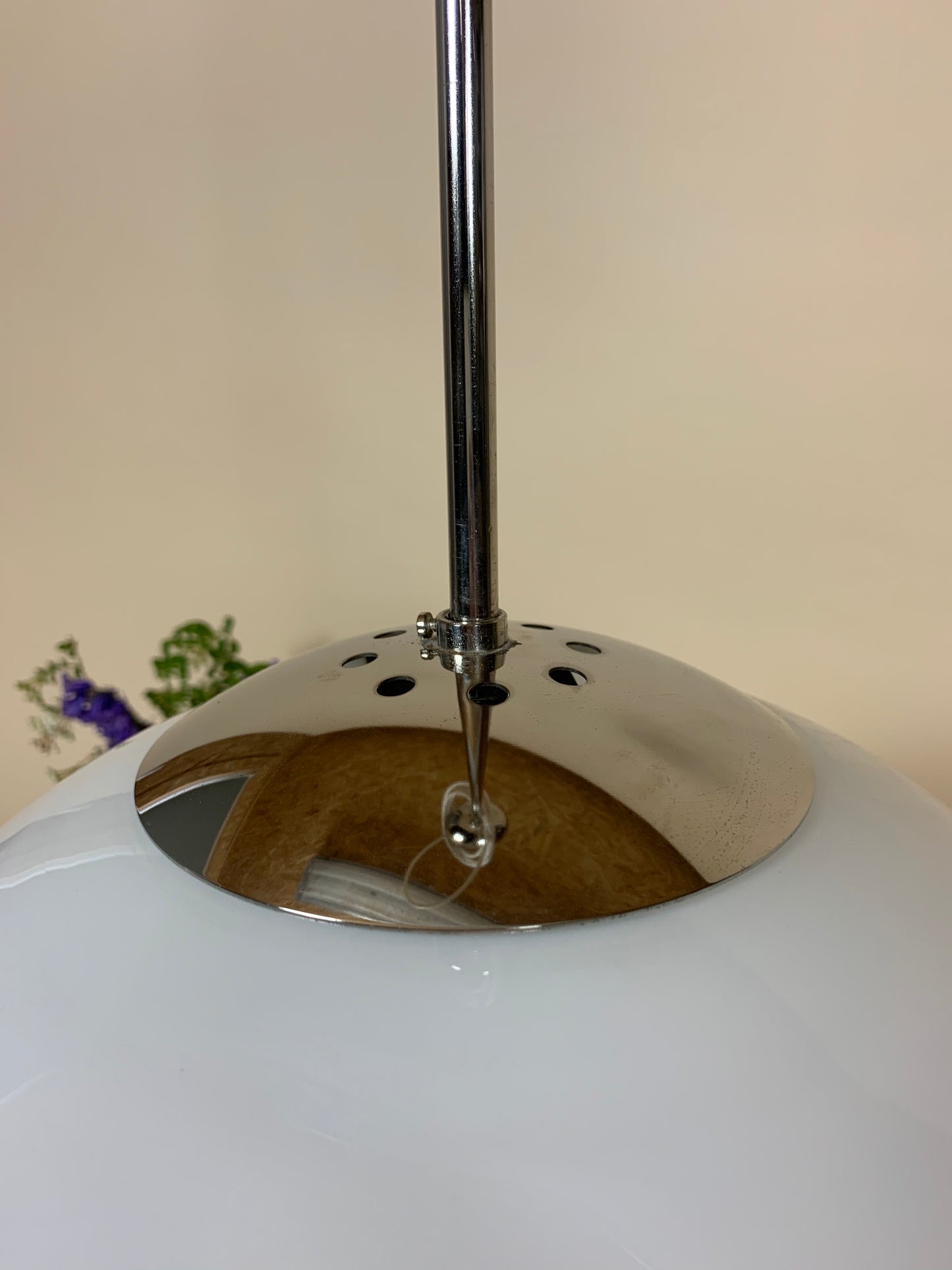 Glaskuppel lampe