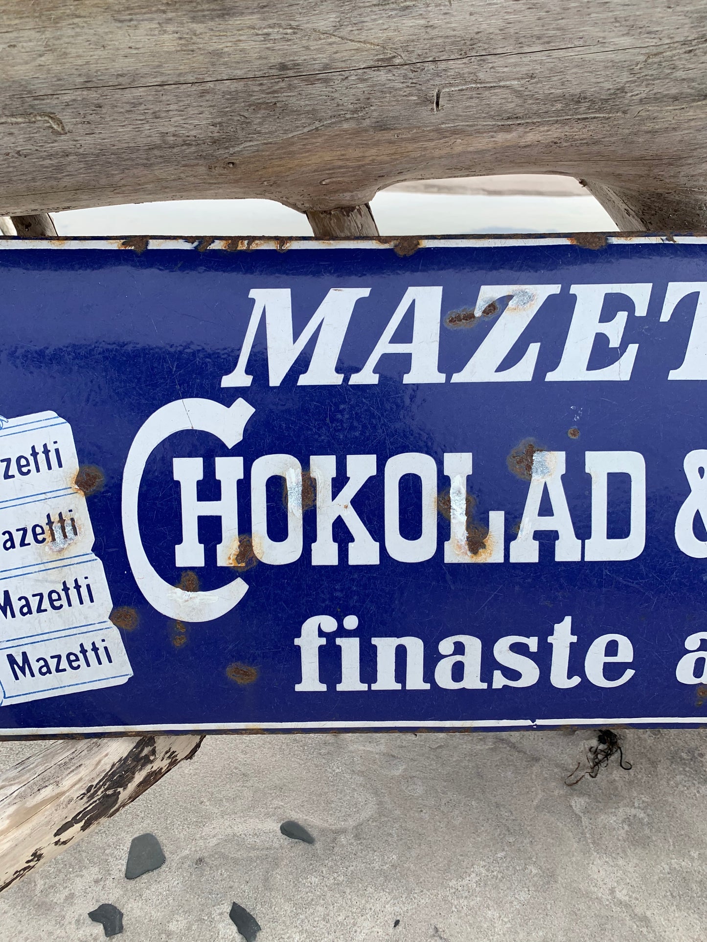 Emaljeskilt - Mazetti