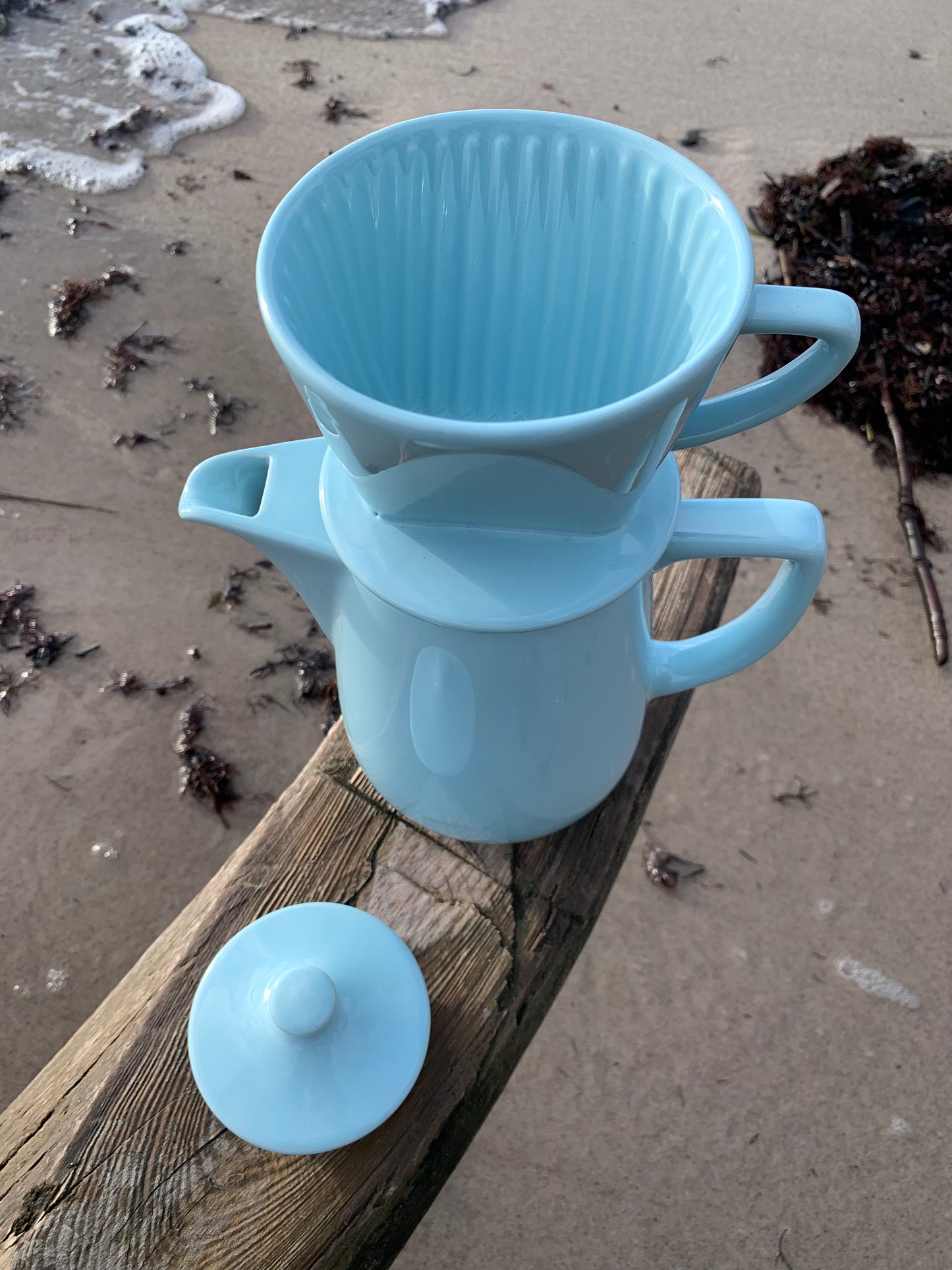 Porcelænskande med tragt