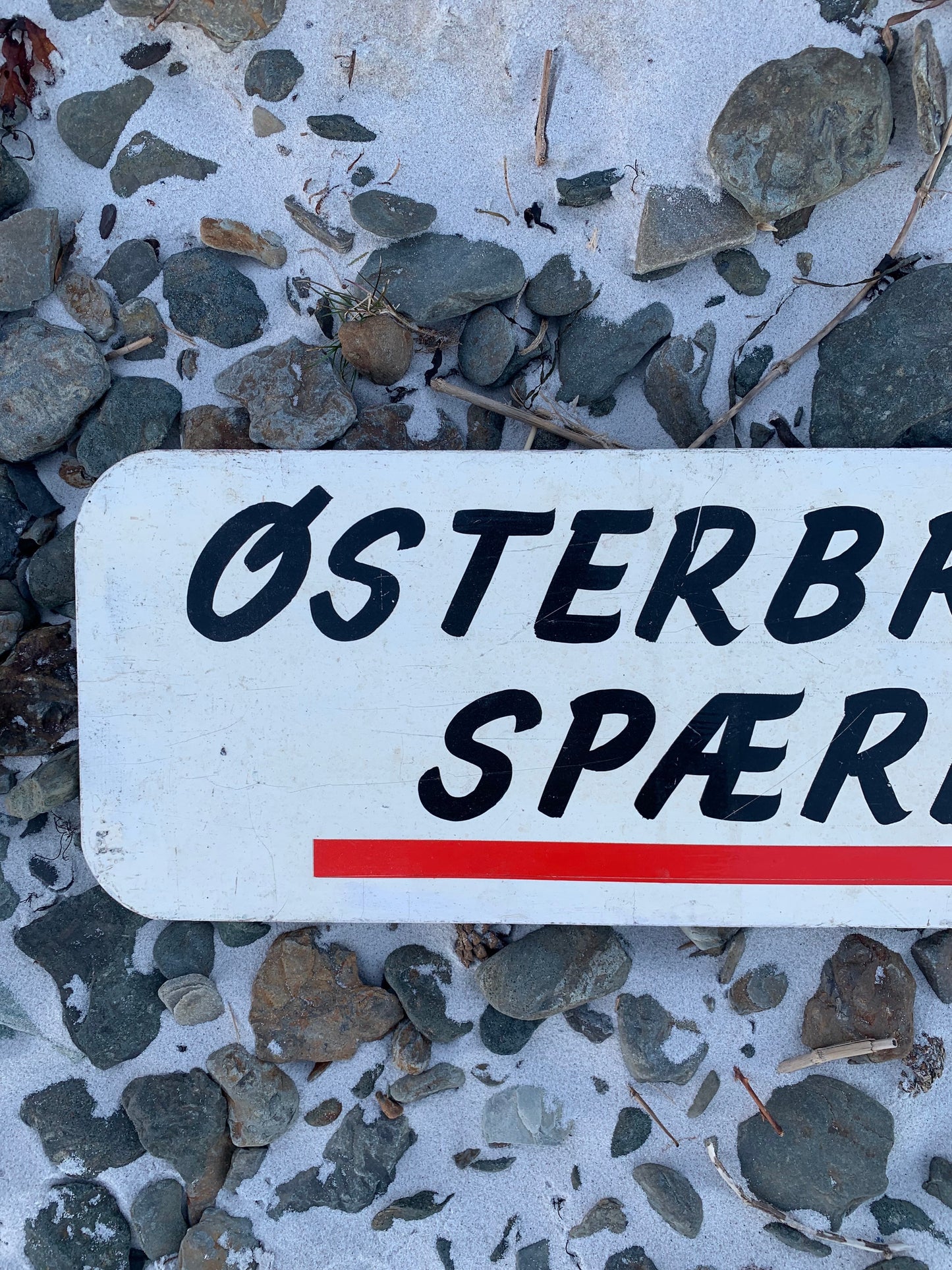 Skilt - Østerbrogade spærret