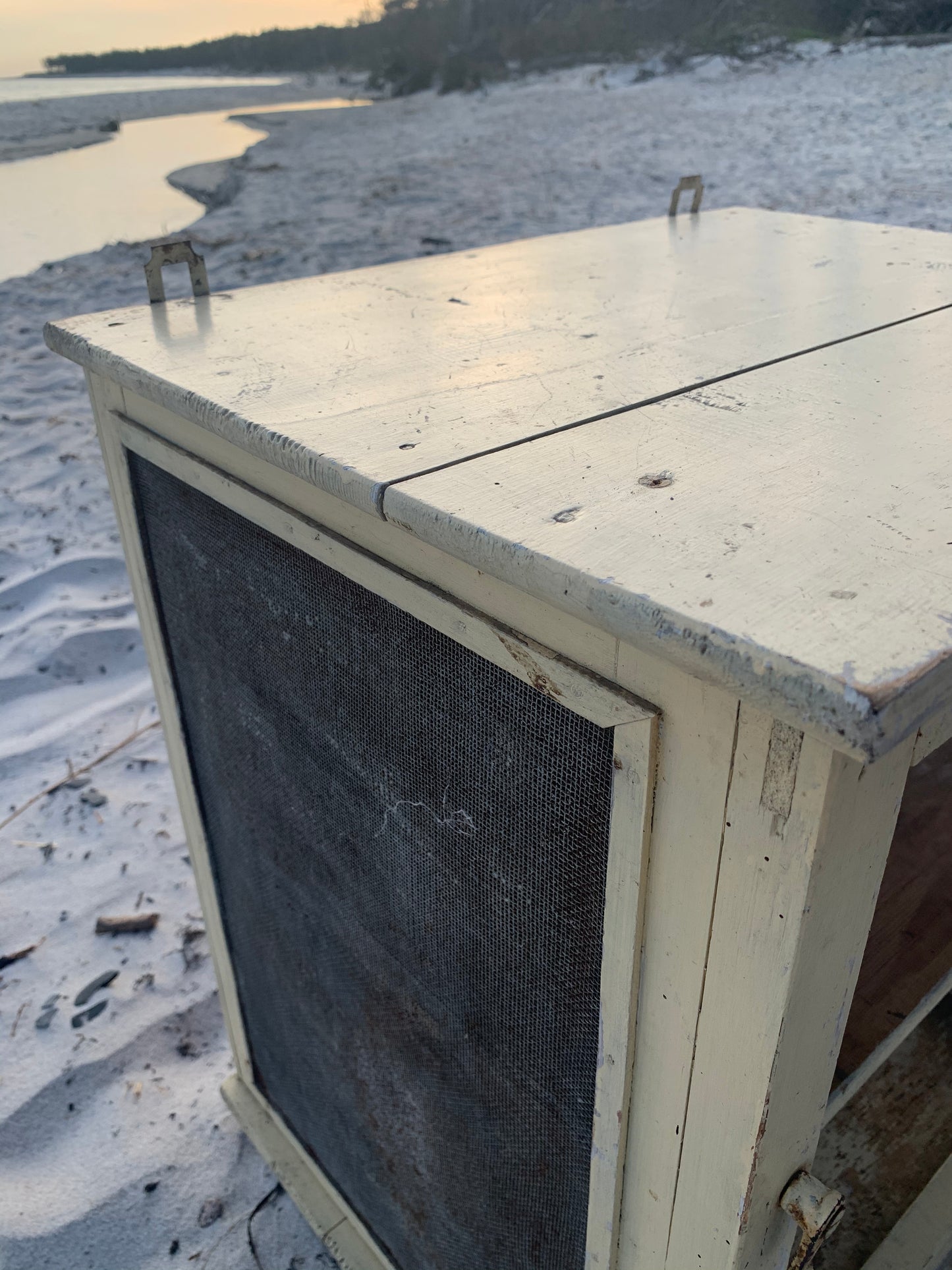 Skønt flueskab med patina