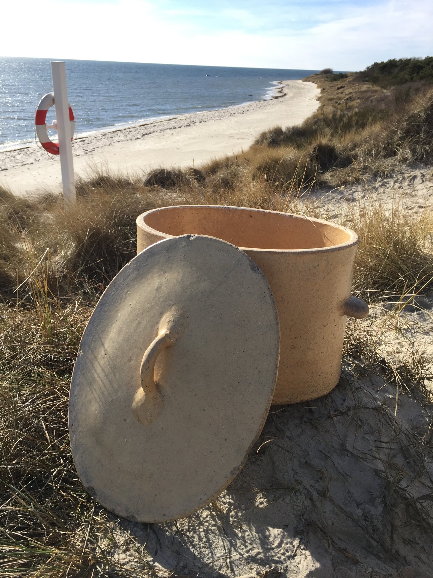Meget stor og meget lækker Fransk krukke med låg