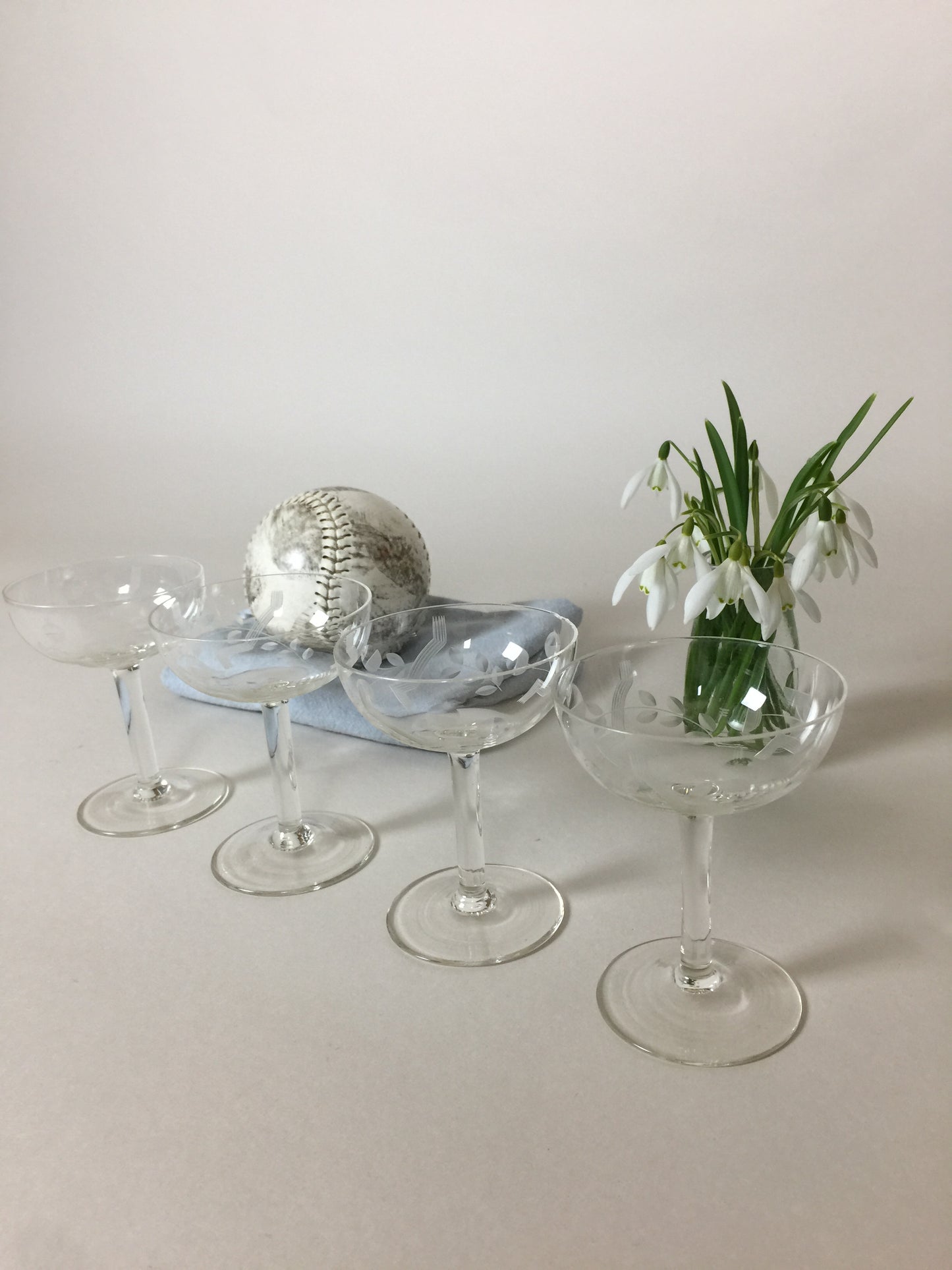 Smukke glas (fire stk. sælges samlet)
