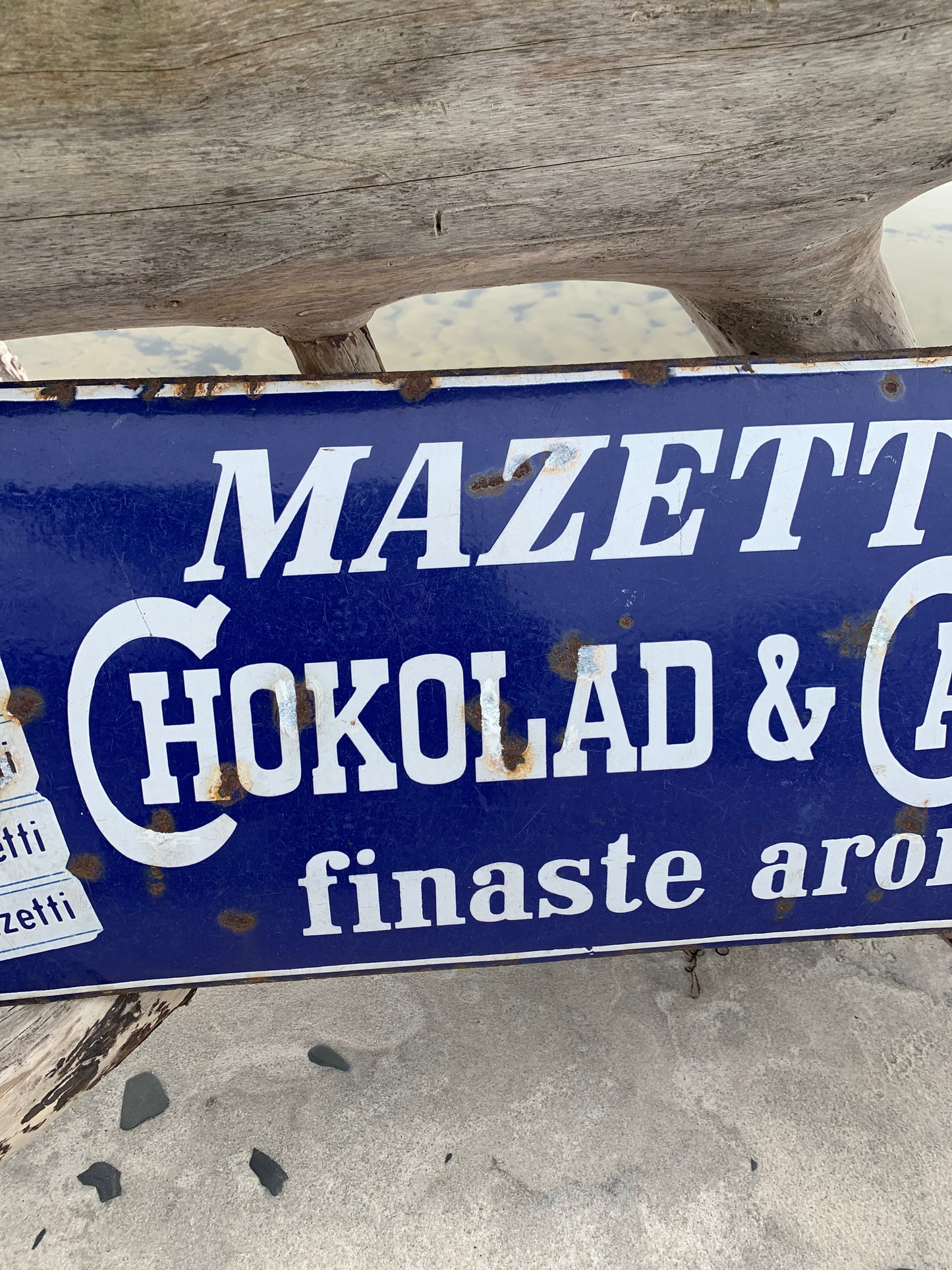 Emaljeskilt - Mazetti
