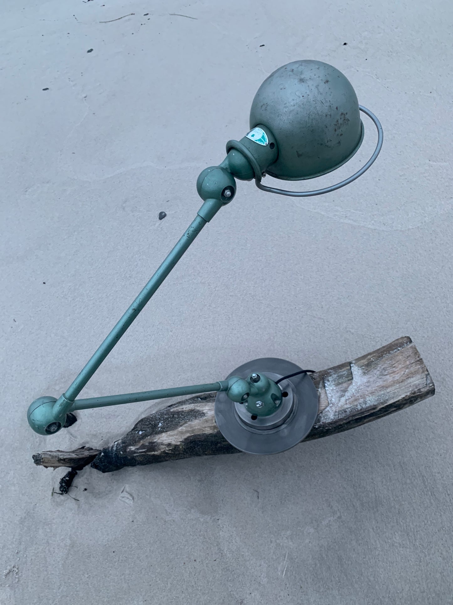 Jieldé bord/væglampe med 2 arme - Grøn