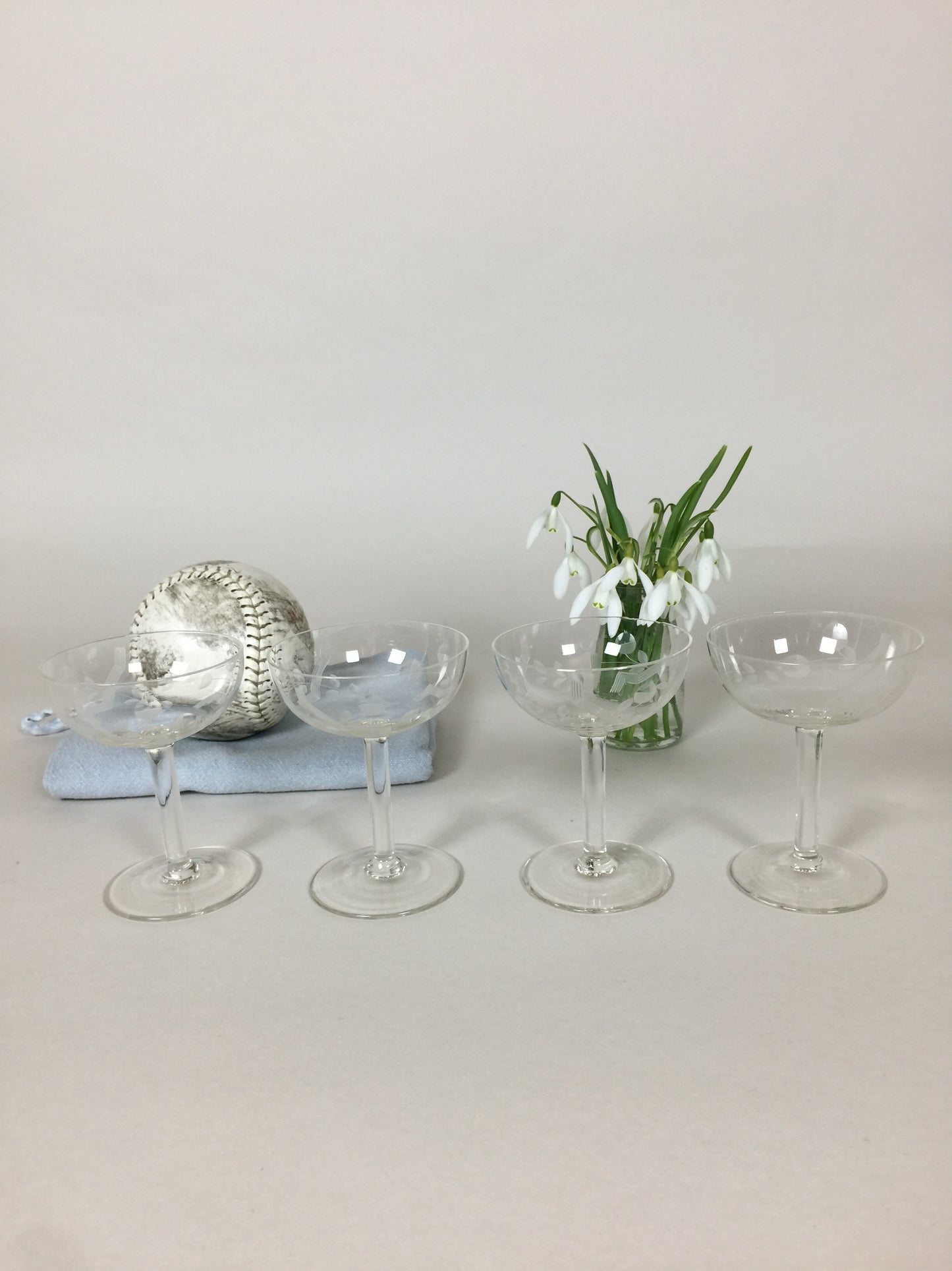 Smukke glas (fire stk. sælges samlet)