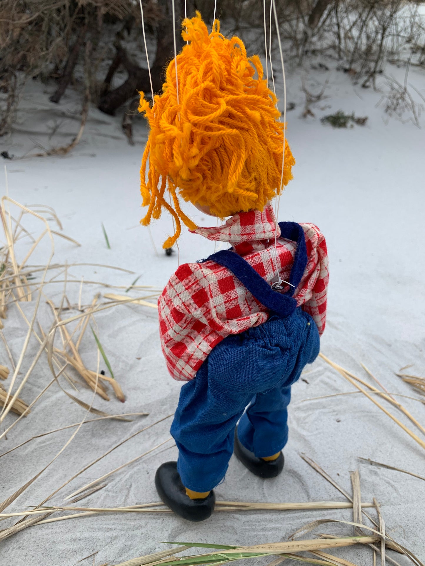 Lillebror marionetdukke i original emballage