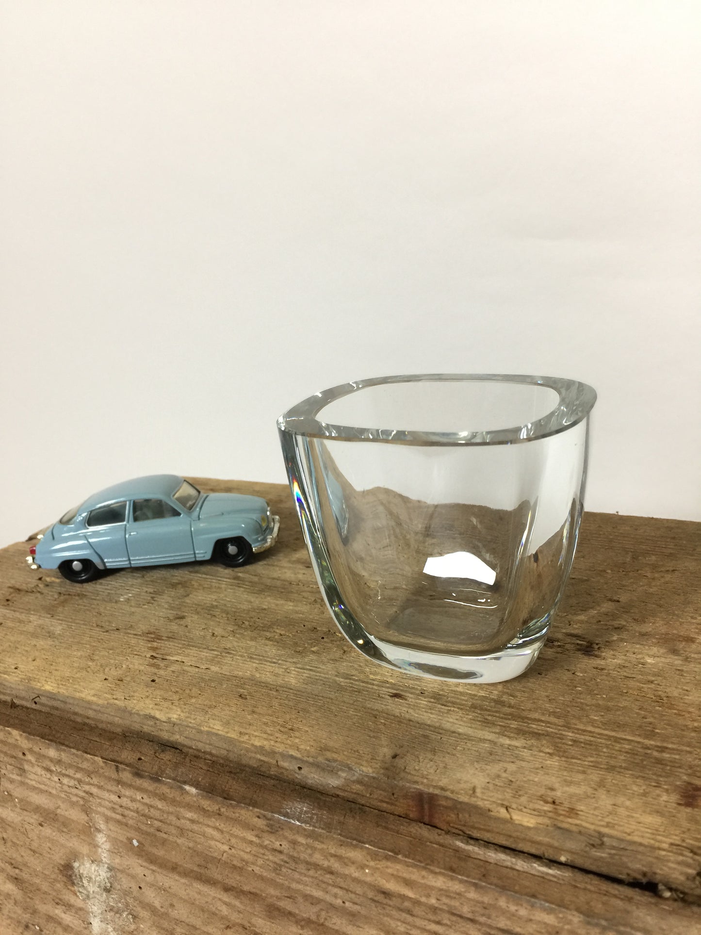 Smuk gammel glas vase - sandsynligvis fra Strömbergshyttan i Sverige