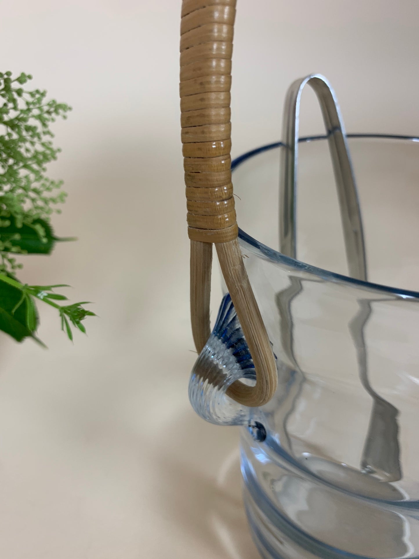 Isspand - Holmegaard med flethank og tang
