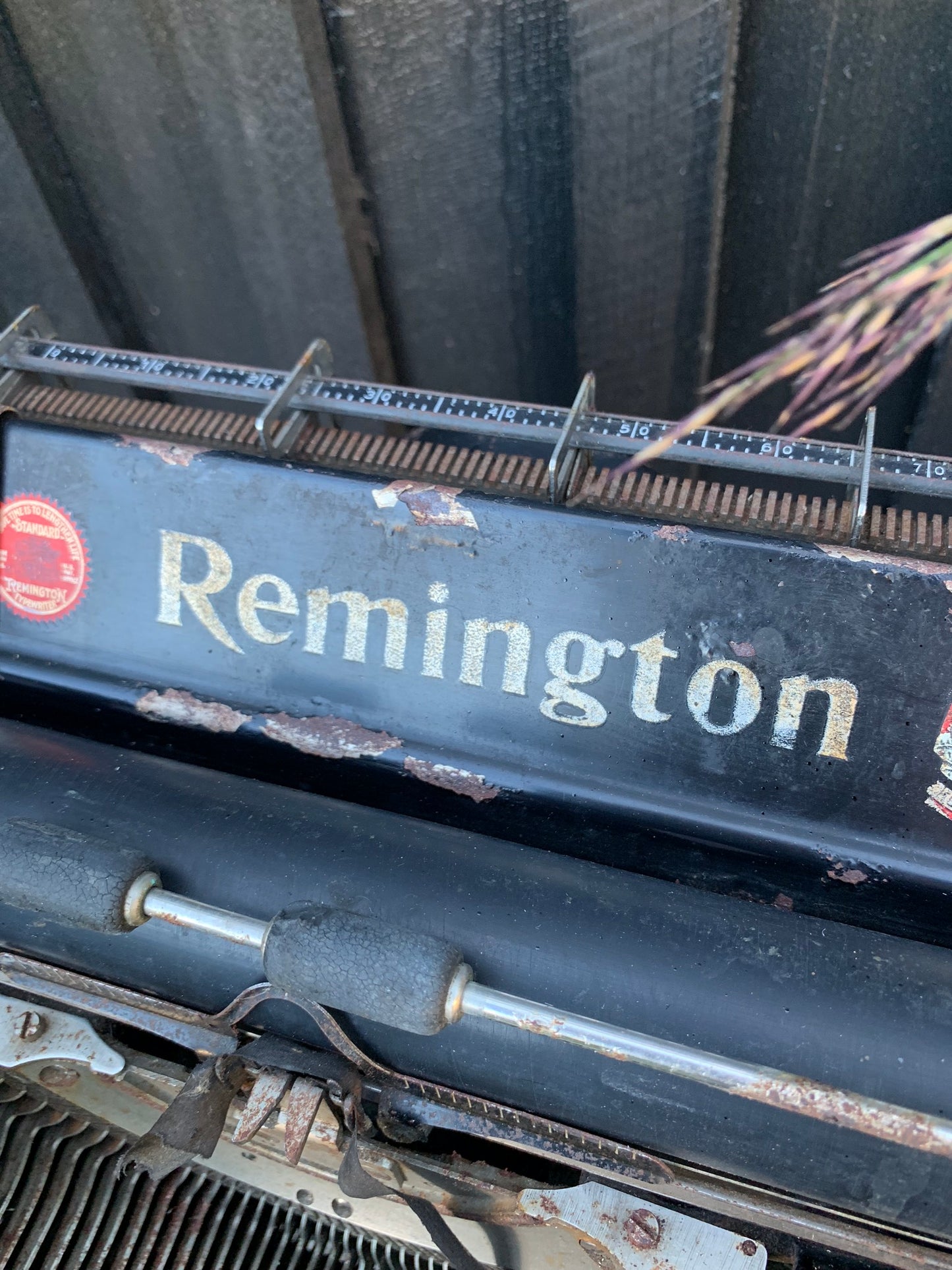 Remington skrivemaskine med skøn patina