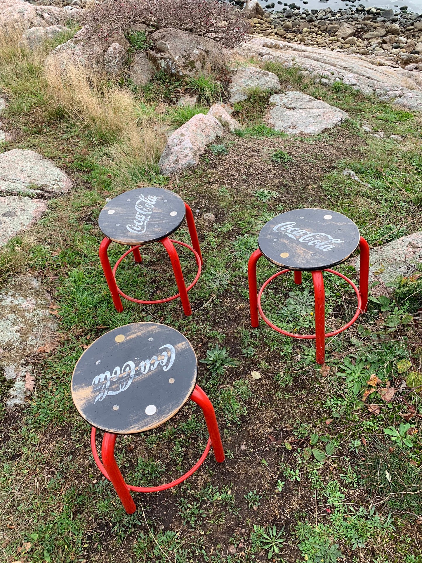 Coca cola taburet - sælges enkeltvis prisen er pr. stk.
