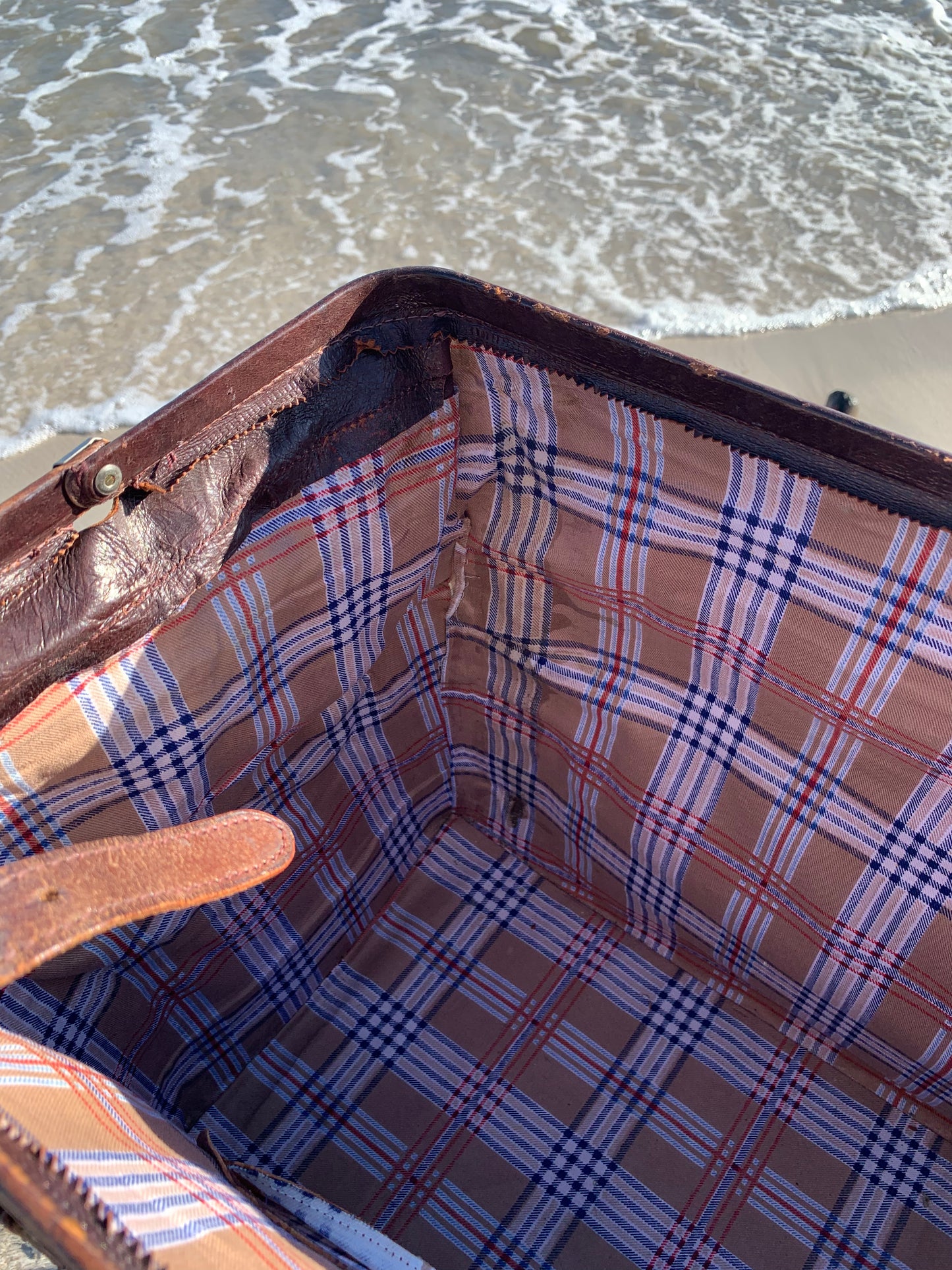 Gammel taske med patina