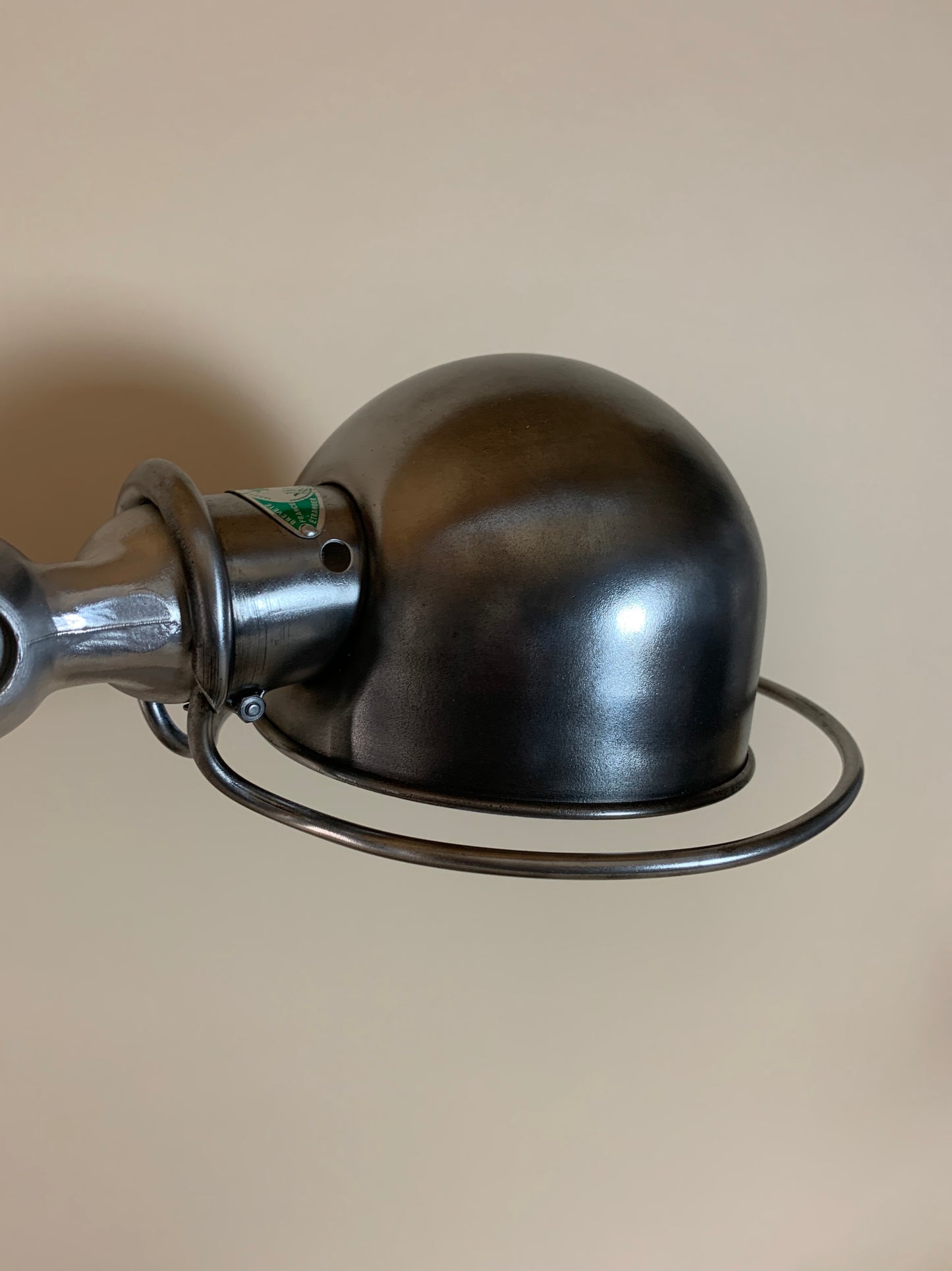 Jieldé lampe med 2 arme og flot fod