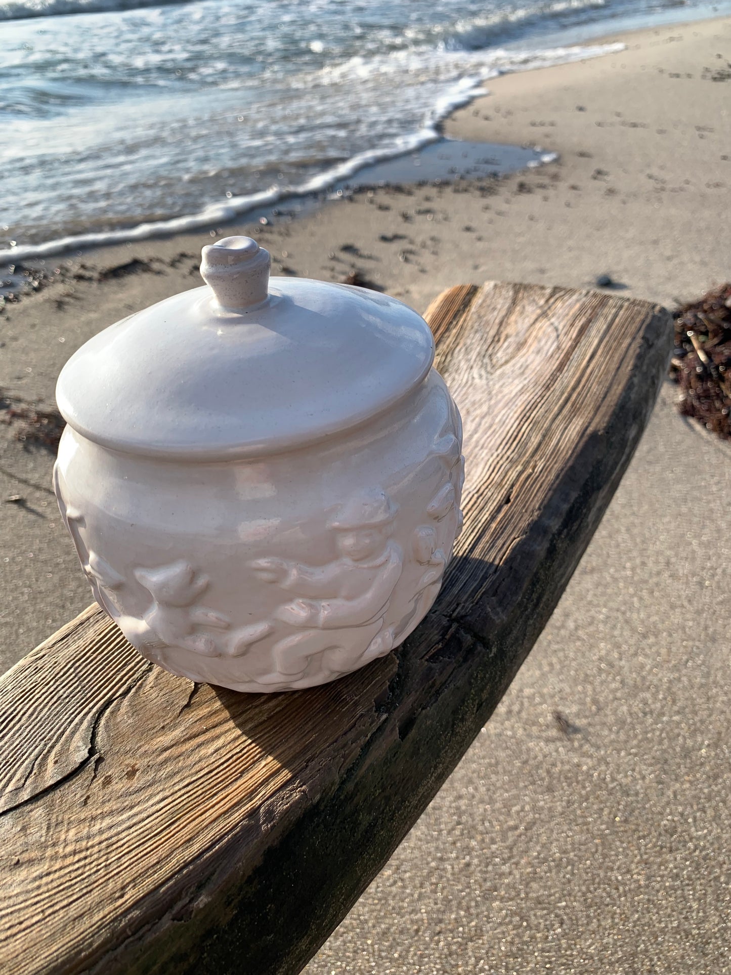 Krukke med låg - Hjorth keramik