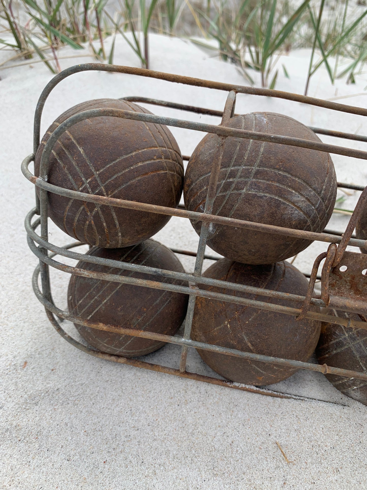 Charmerende gammelt fransk boules spil
