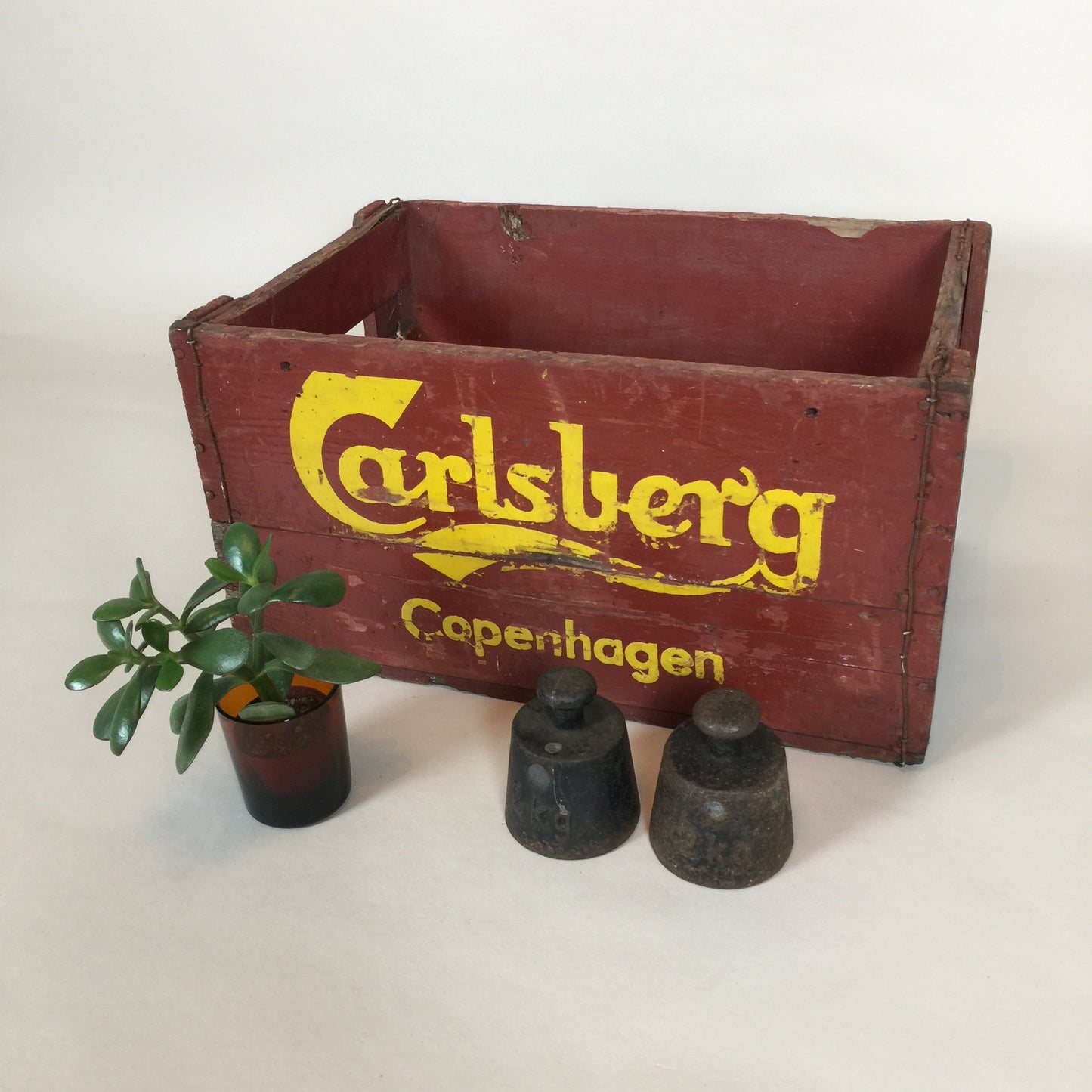 Gammel ølkasse fra Carlsberg