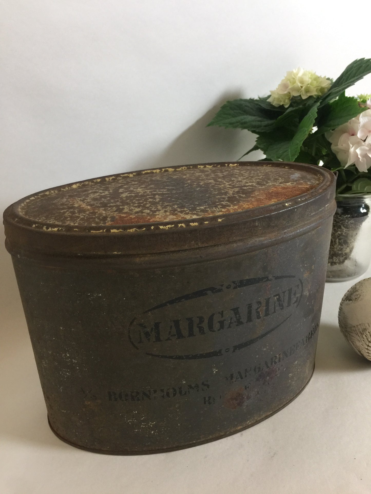 Margaine dåse fra Bornholmsk margarinefabrik
