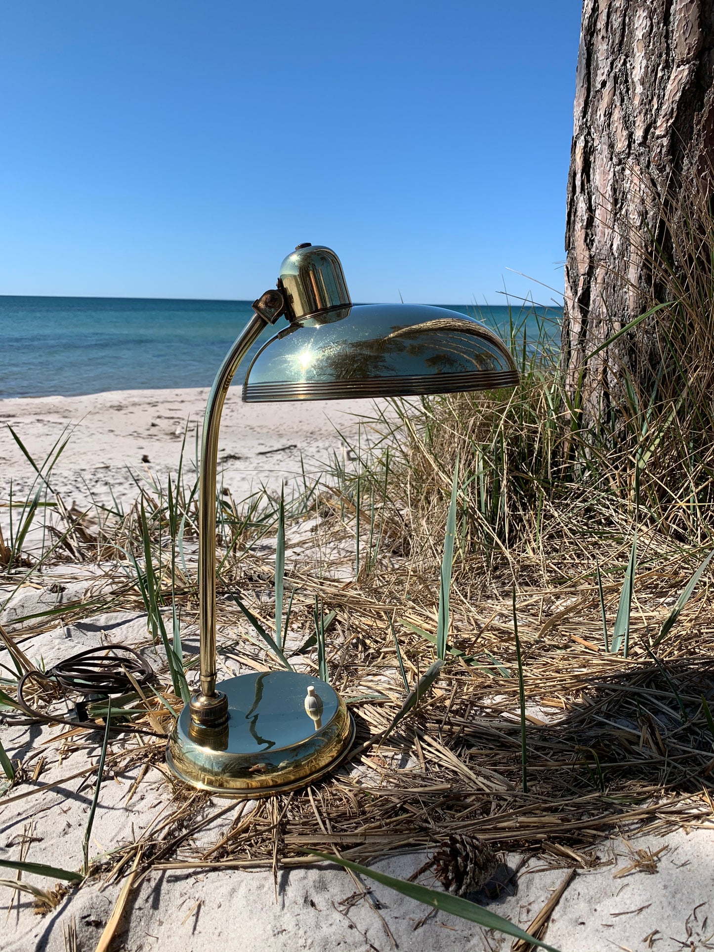 Italiensk vintage messinglampe