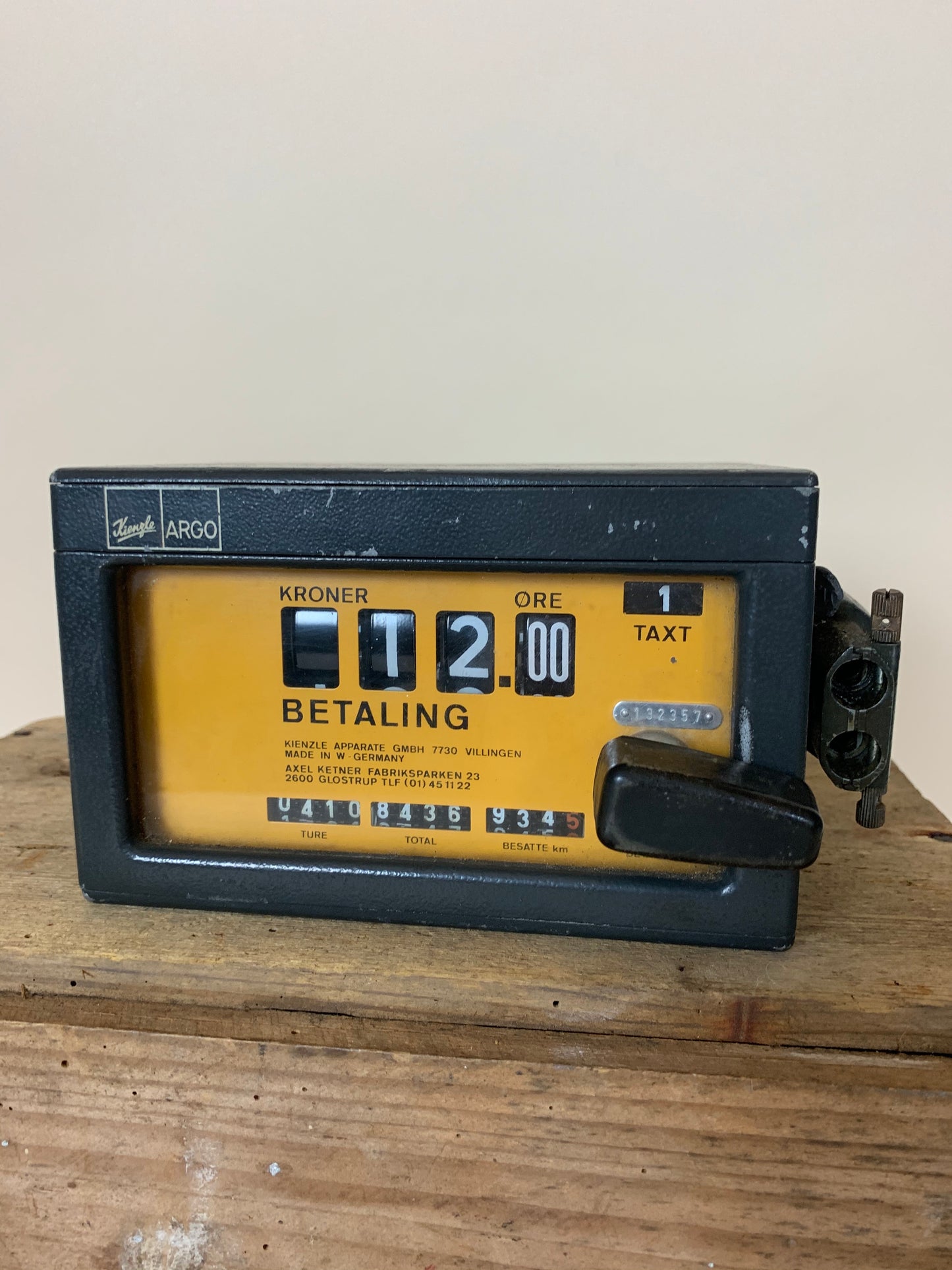 Gammelt taxameter