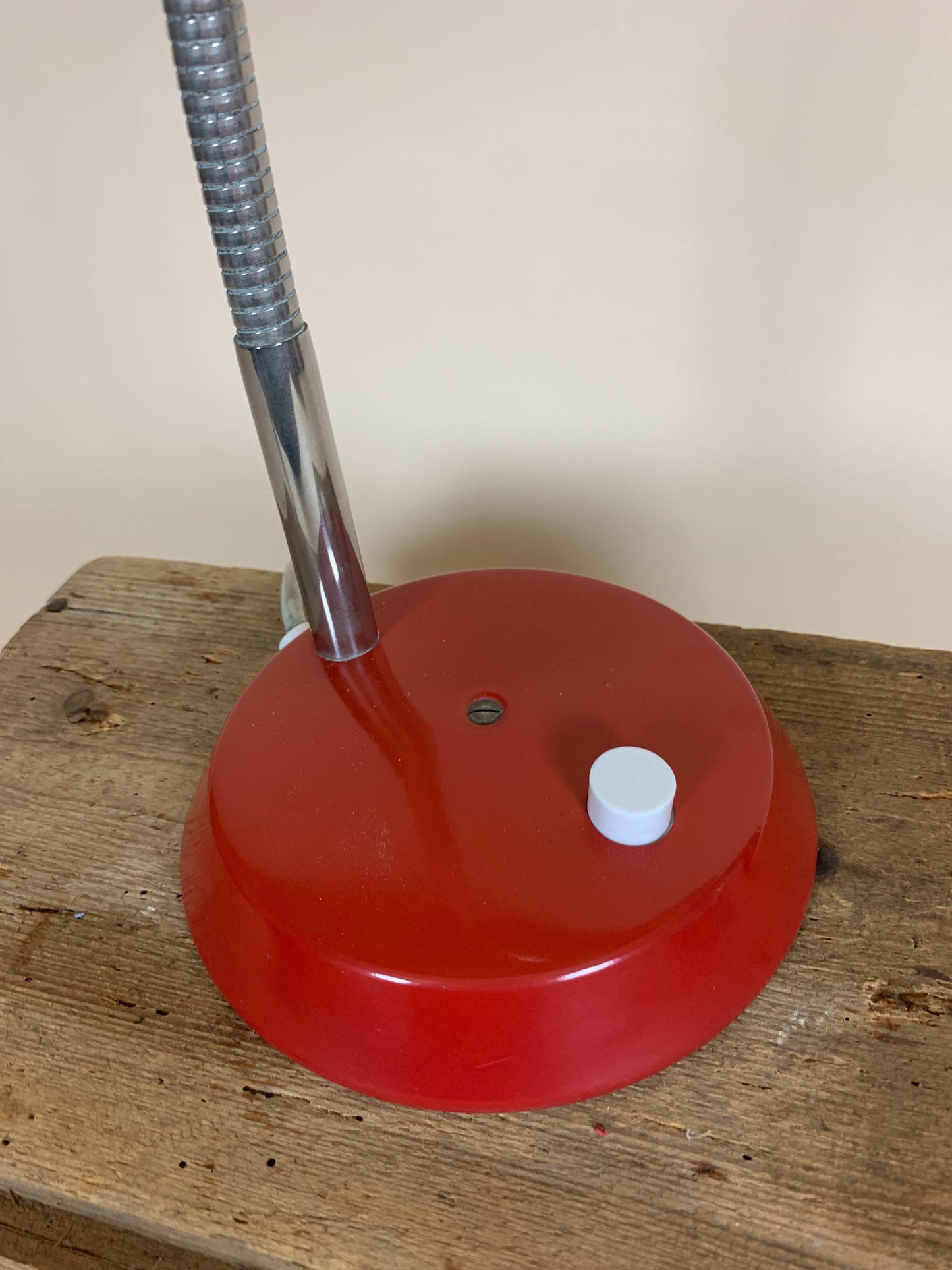 Rød retrolampe