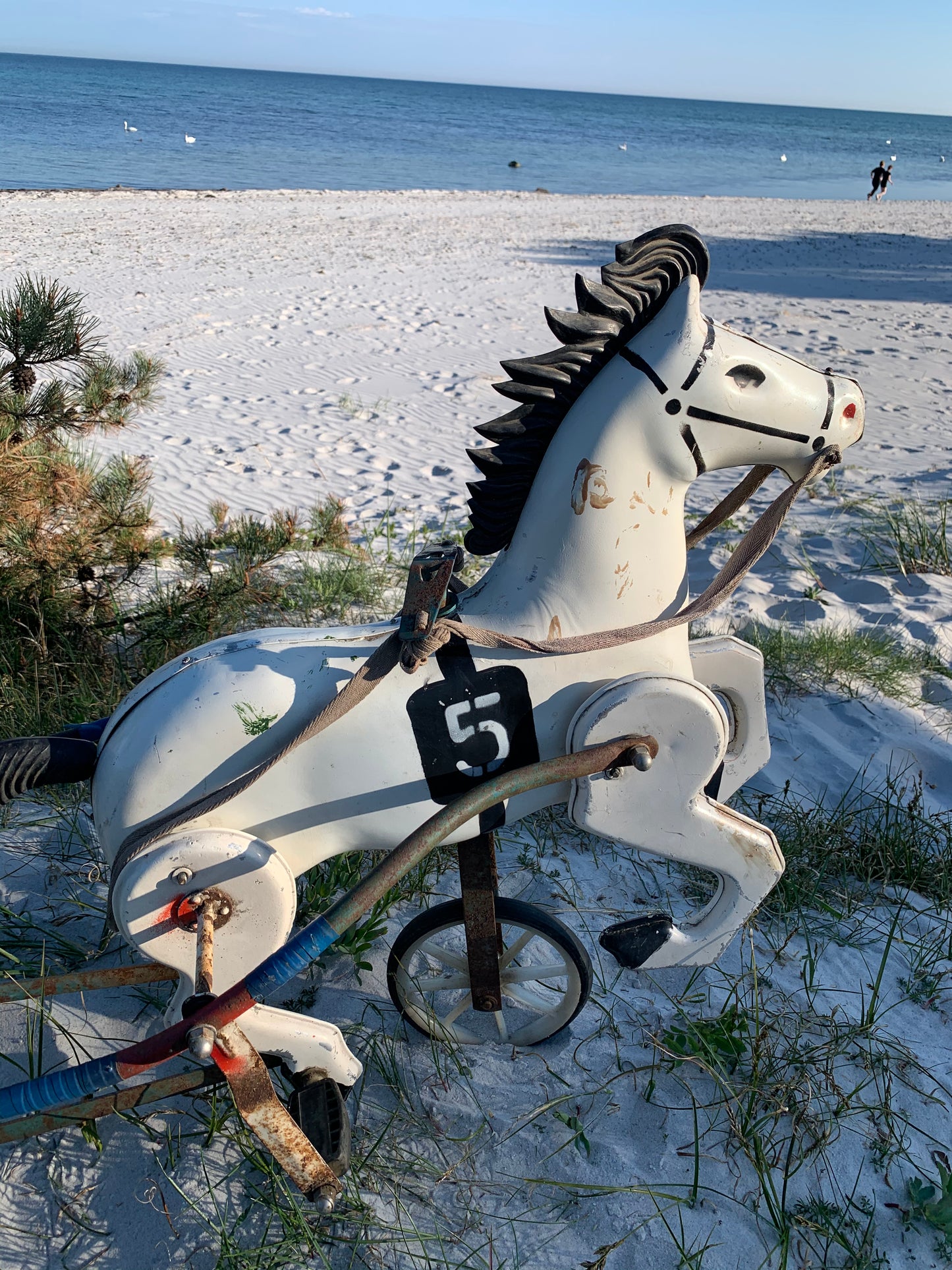 Hest med vogn