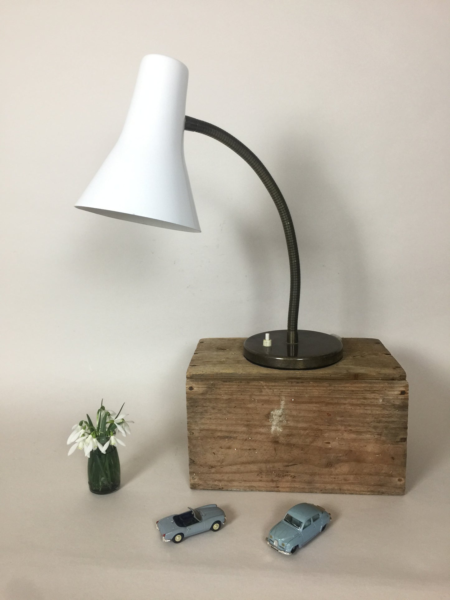 Bordlampe med flexarm
