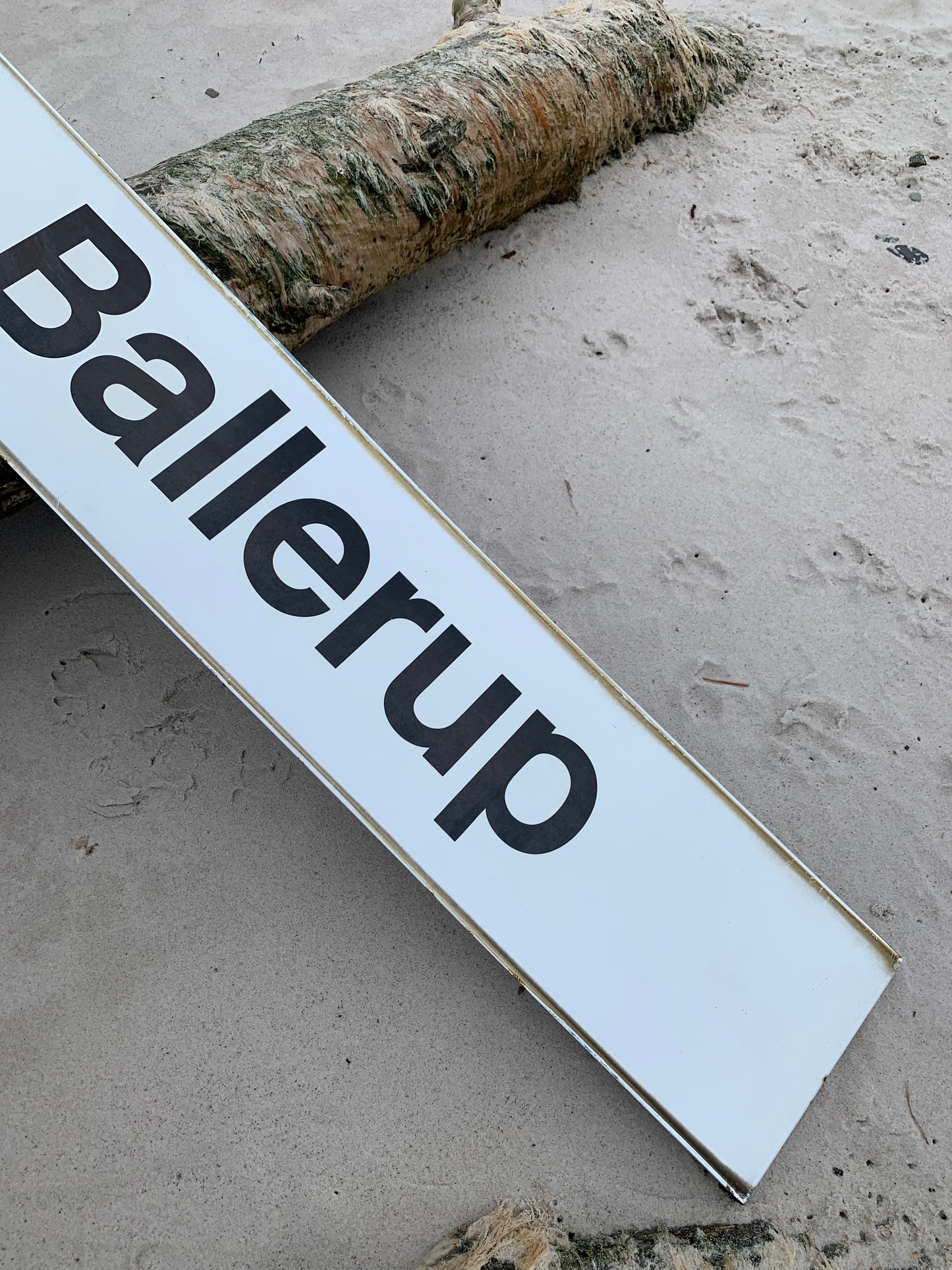 Stort skilt fra Ballerup station