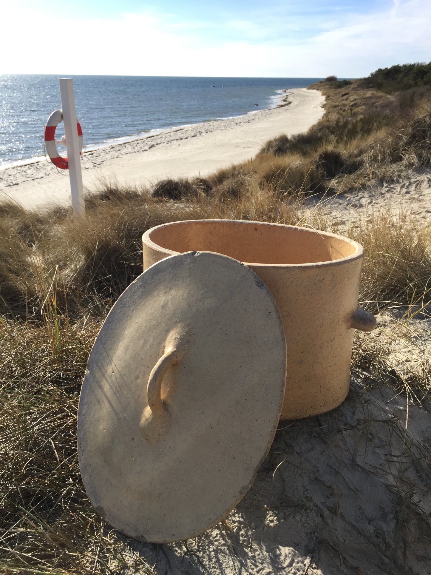 Meget stor og meget lækker Fransk krukke med låg
