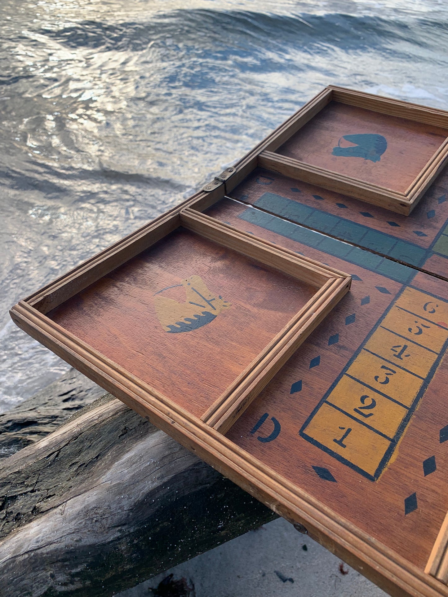 Gammelt fransk Ludo bræt