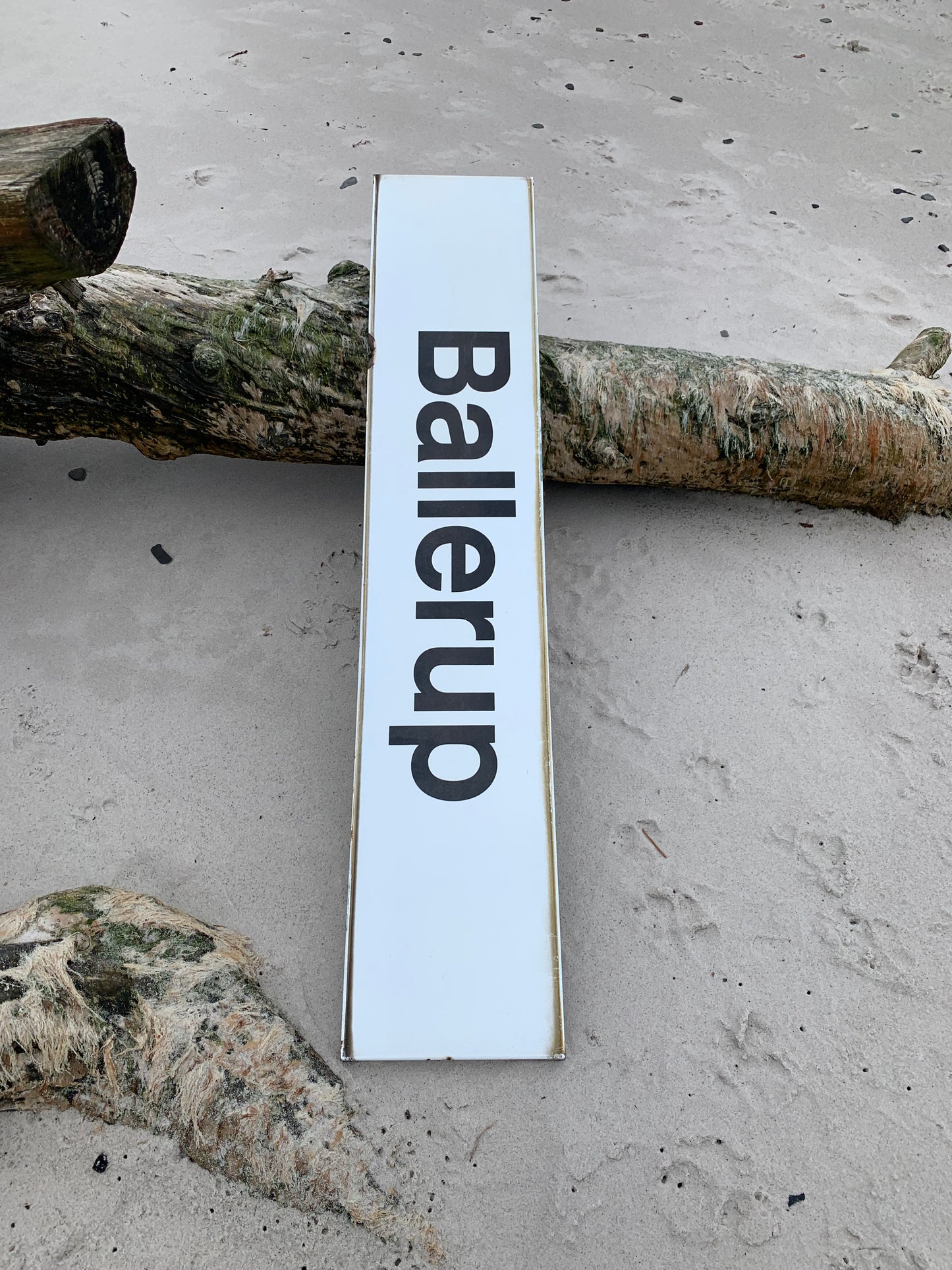 Stort skilt fra Ballerup station