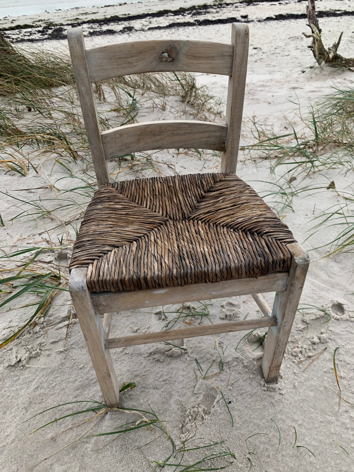 Børnestol med fletsæde