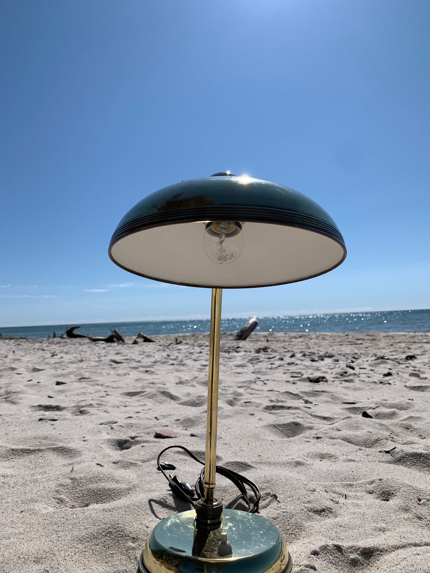 Italiensk vintage messinglampe