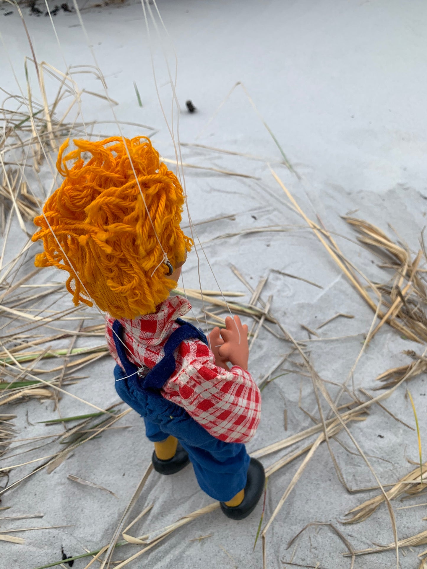 Lillebror marionetdukke i original emballage