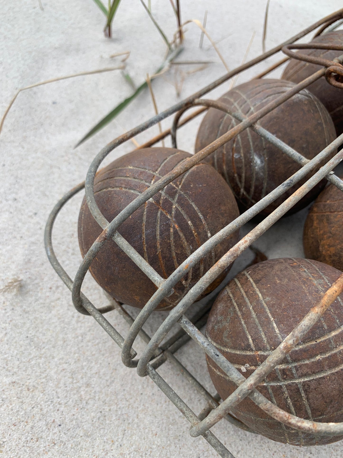 Charmerende gammelt fransk boules spil