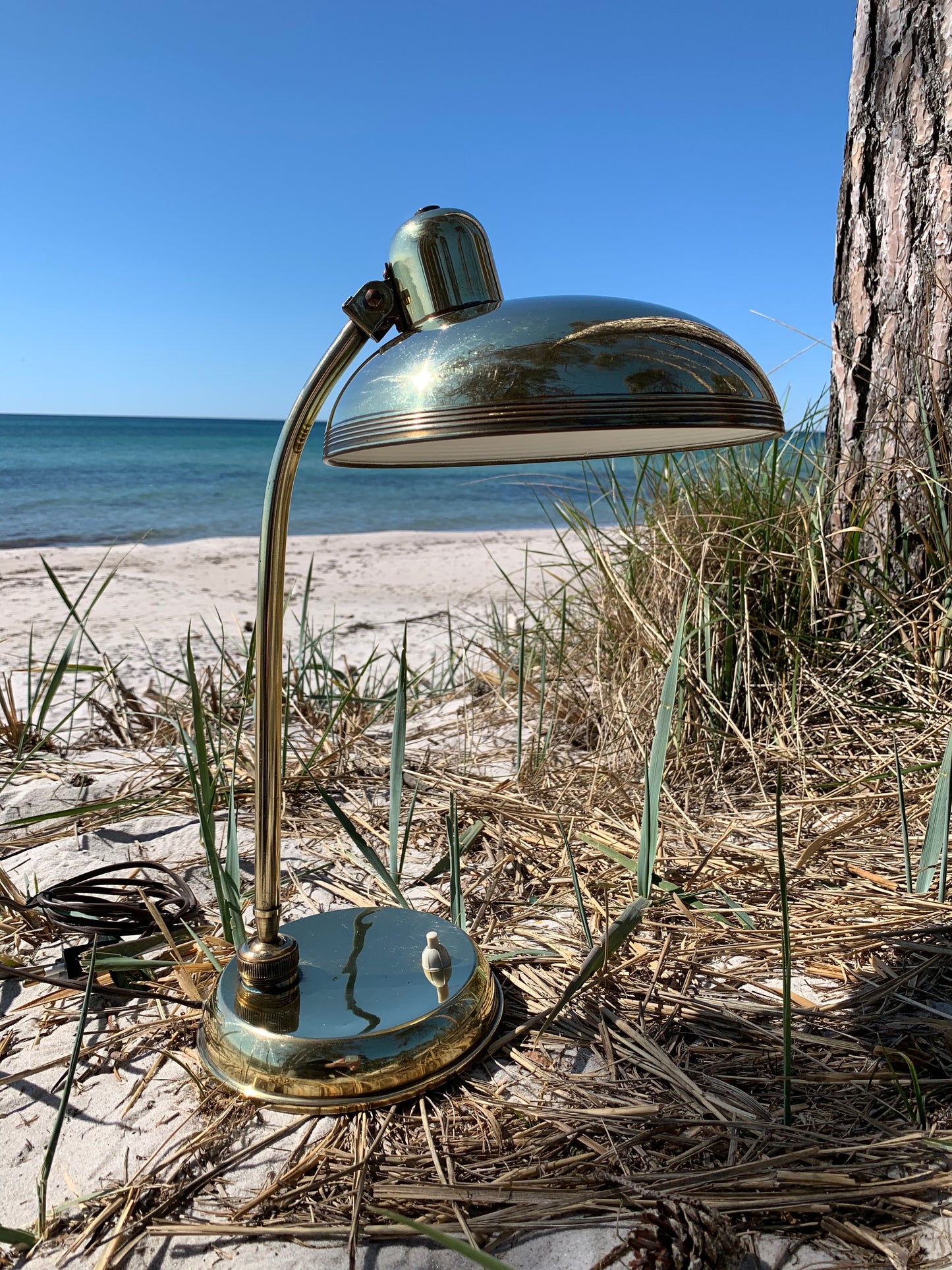 Italiensk vintage messinglampe