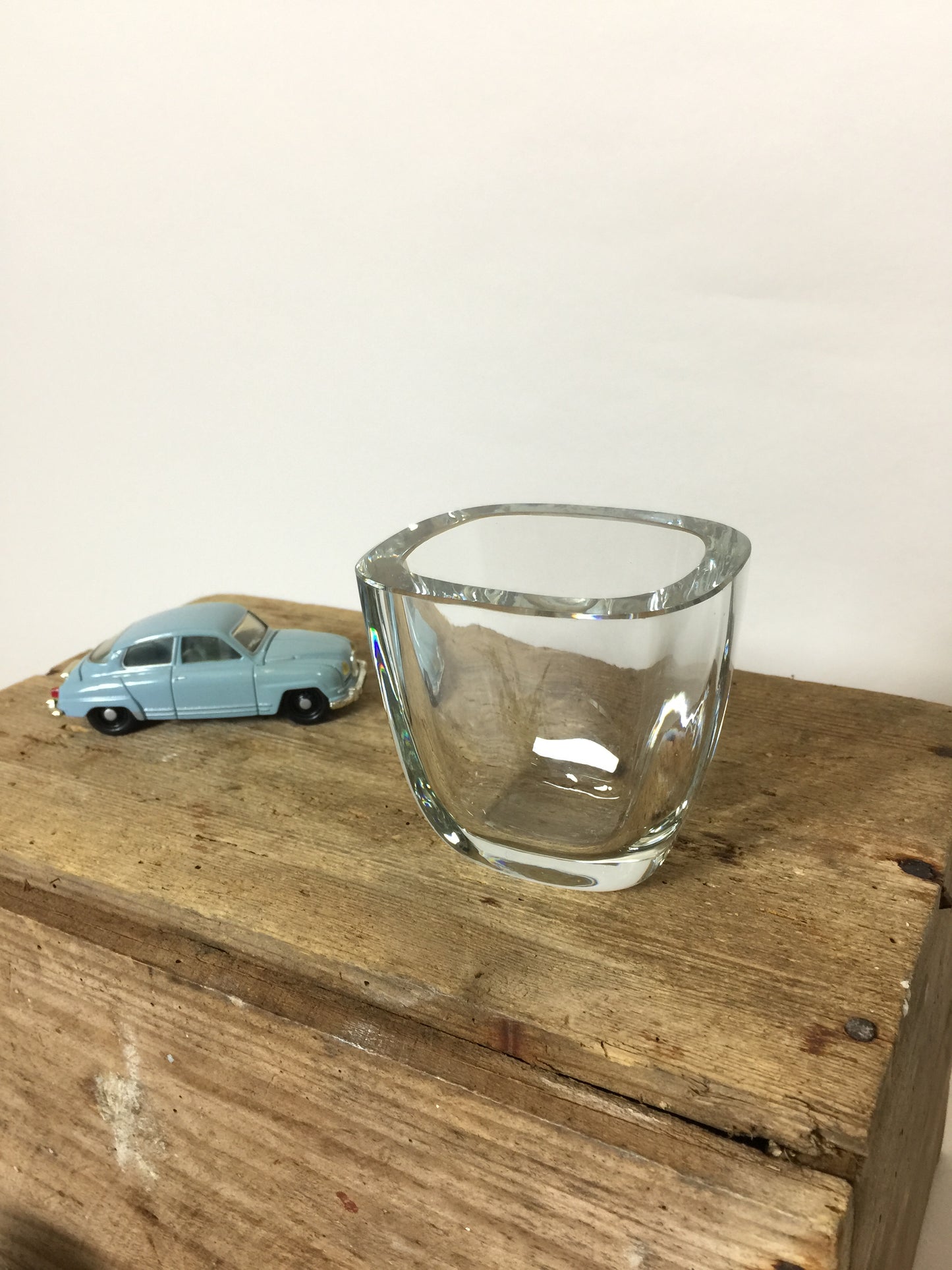 Smuk gammel glas vase - sandsynligvis fra Strömbergshyttan i Sverige