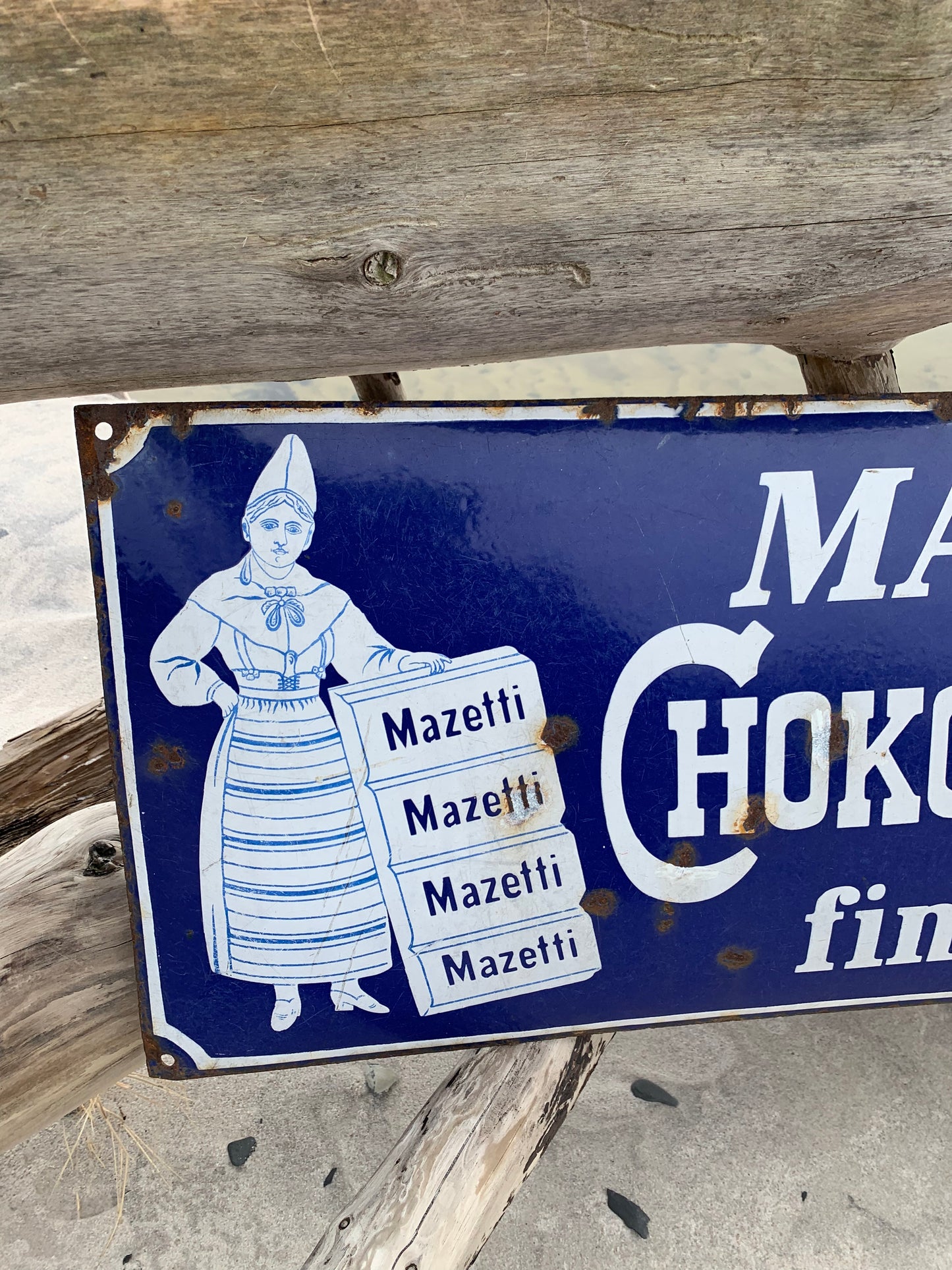 Emaljeskilt - Mazetti