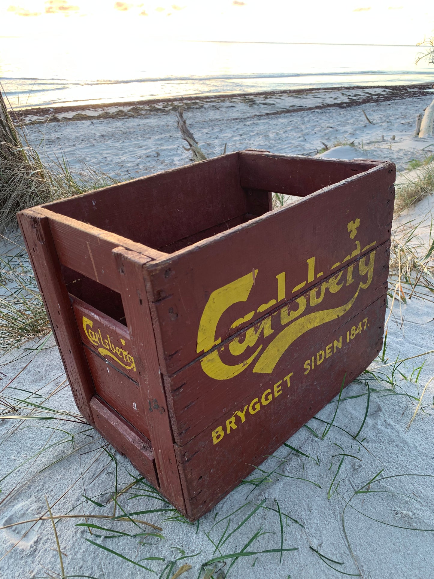 Gammel Carlsberg ølkasse