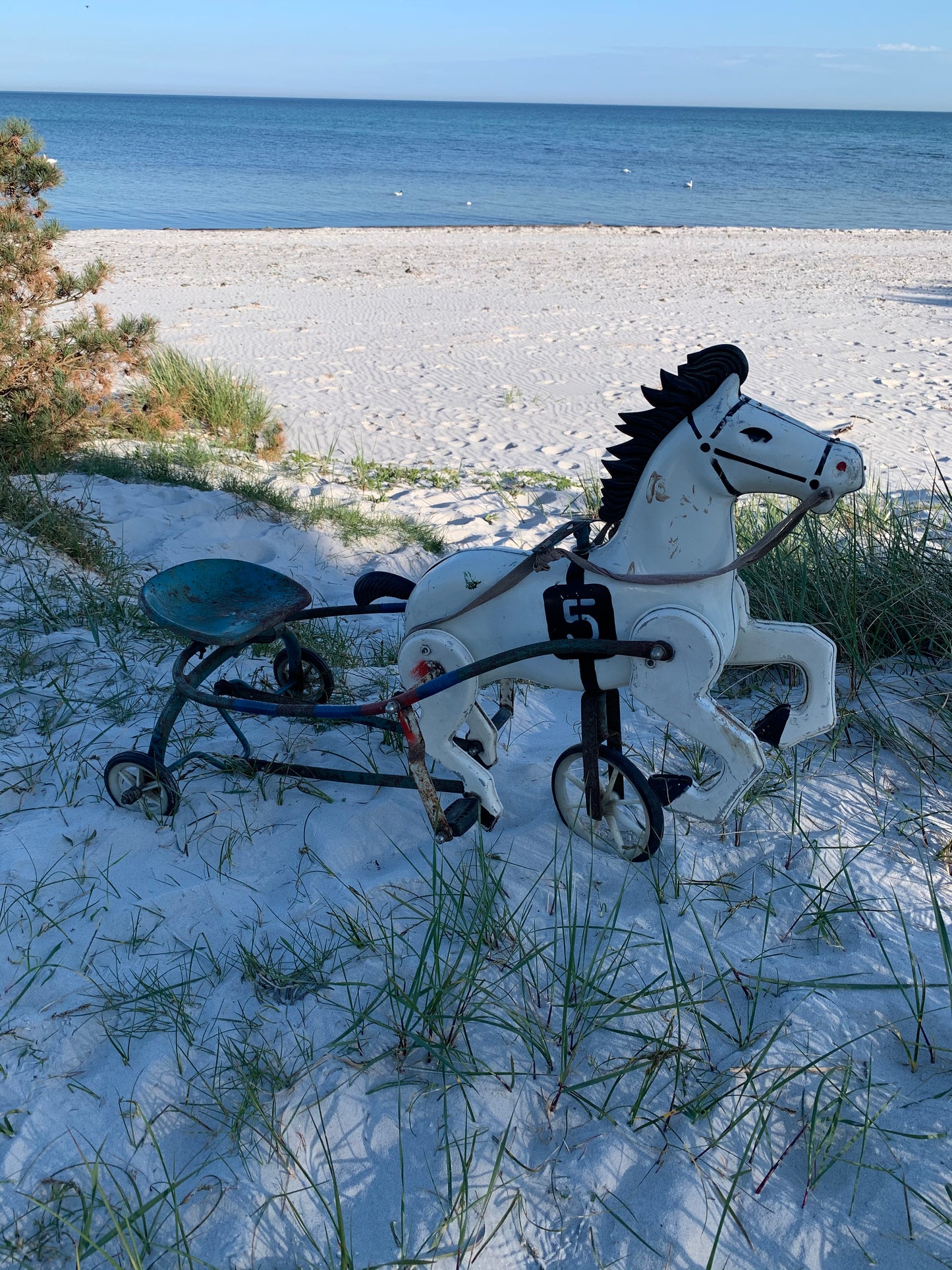 Hest med vogn