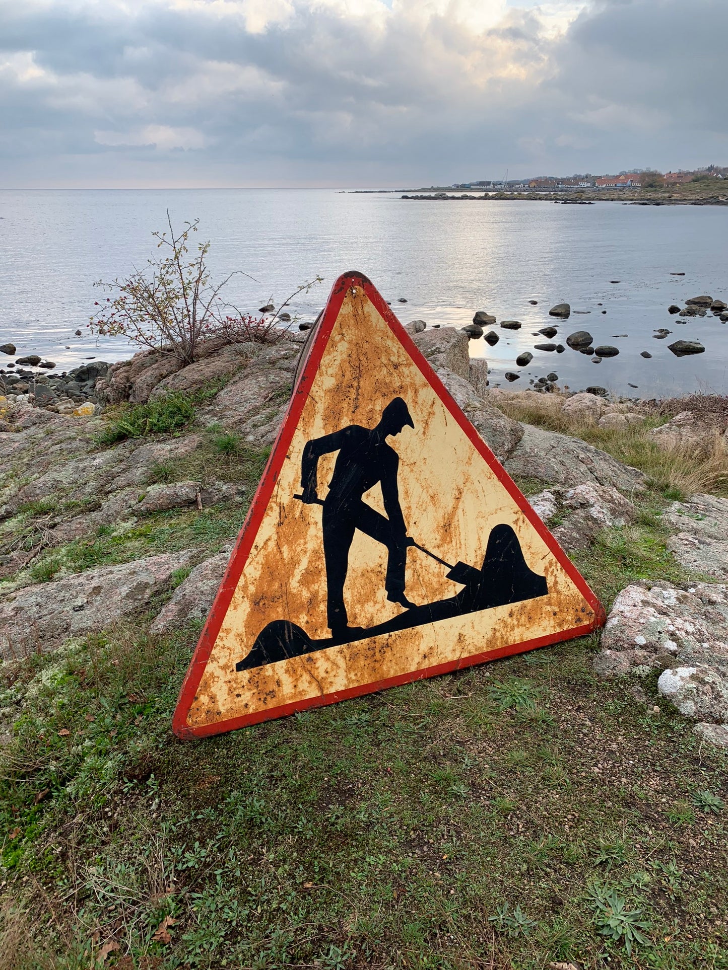 Meget stor og særdeles unik Fransk færdselstavle