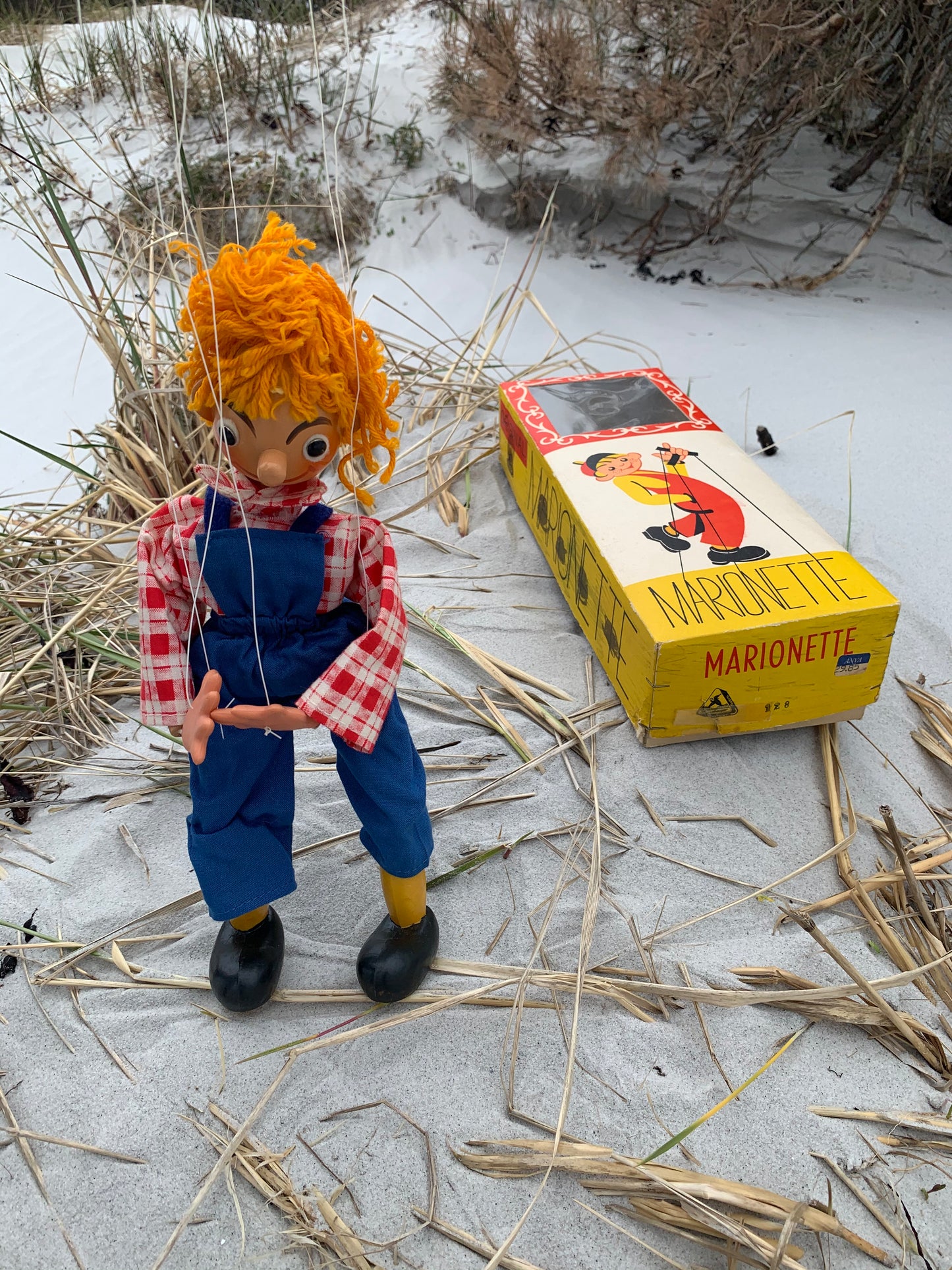 Lillebror marionetdukke i original emballage