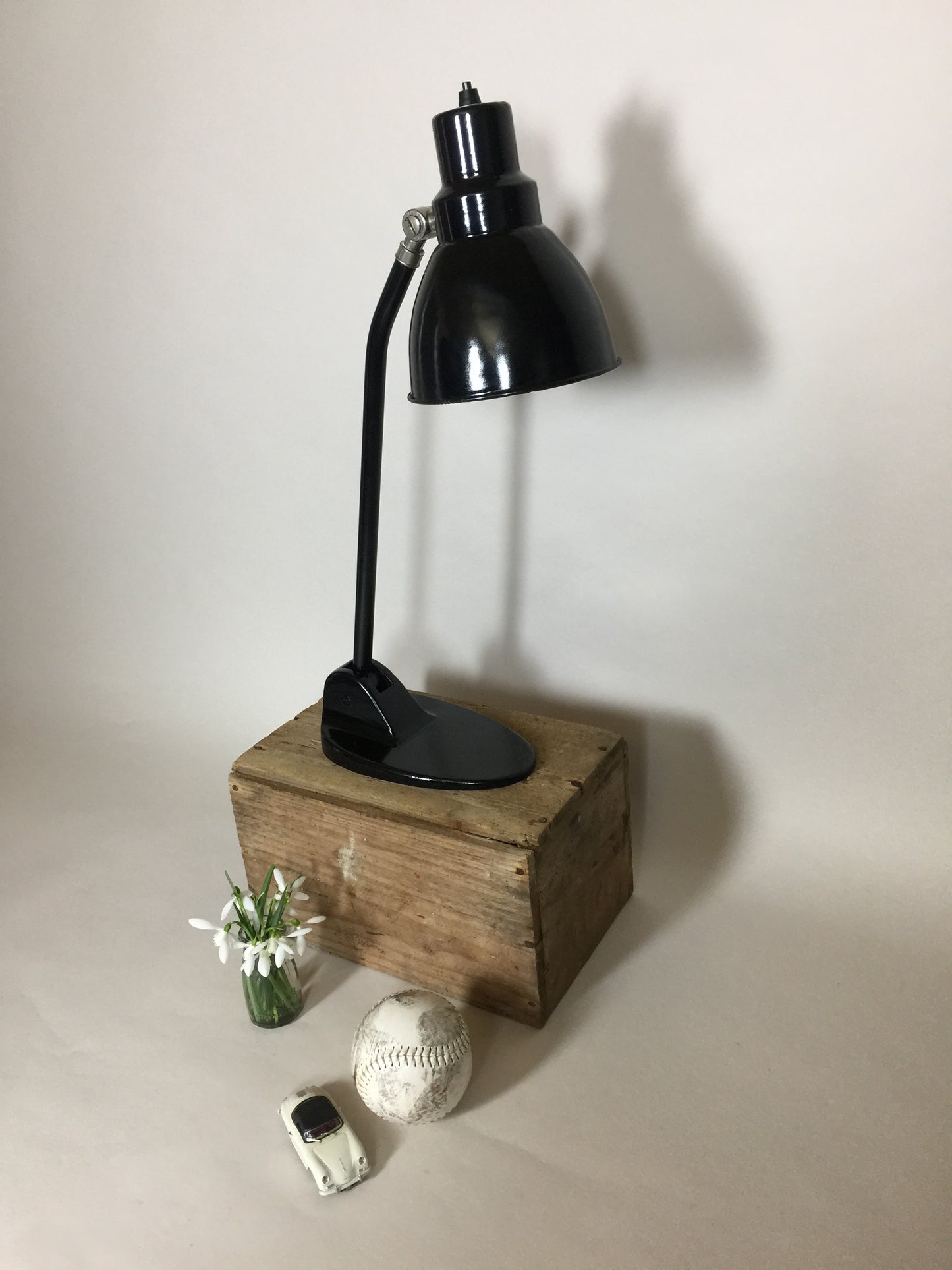Fin gammel industriel vintage Jacobus lampe