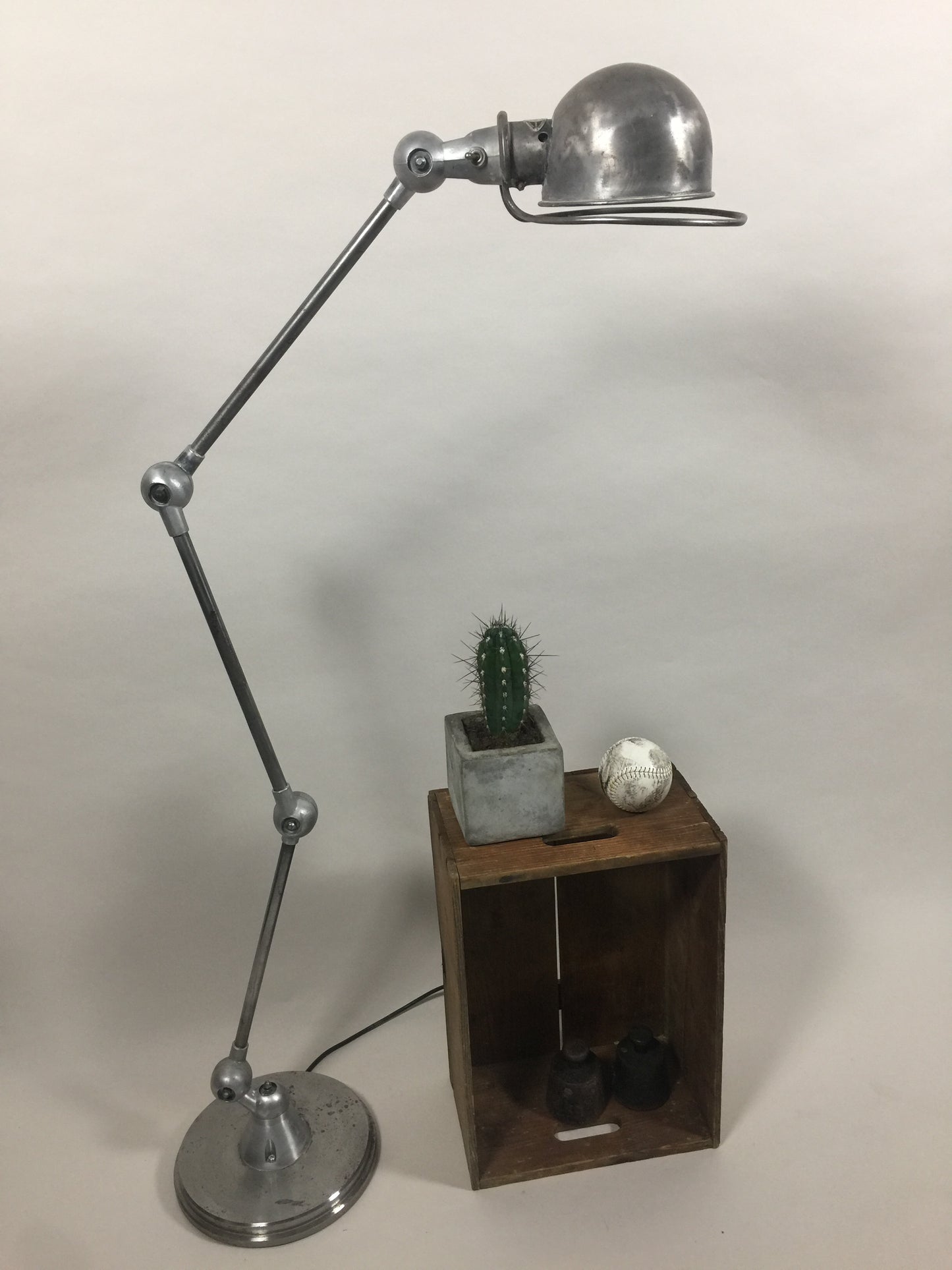 Jieldé gulvlampe med 3 arme og tænd/sluk kontakt