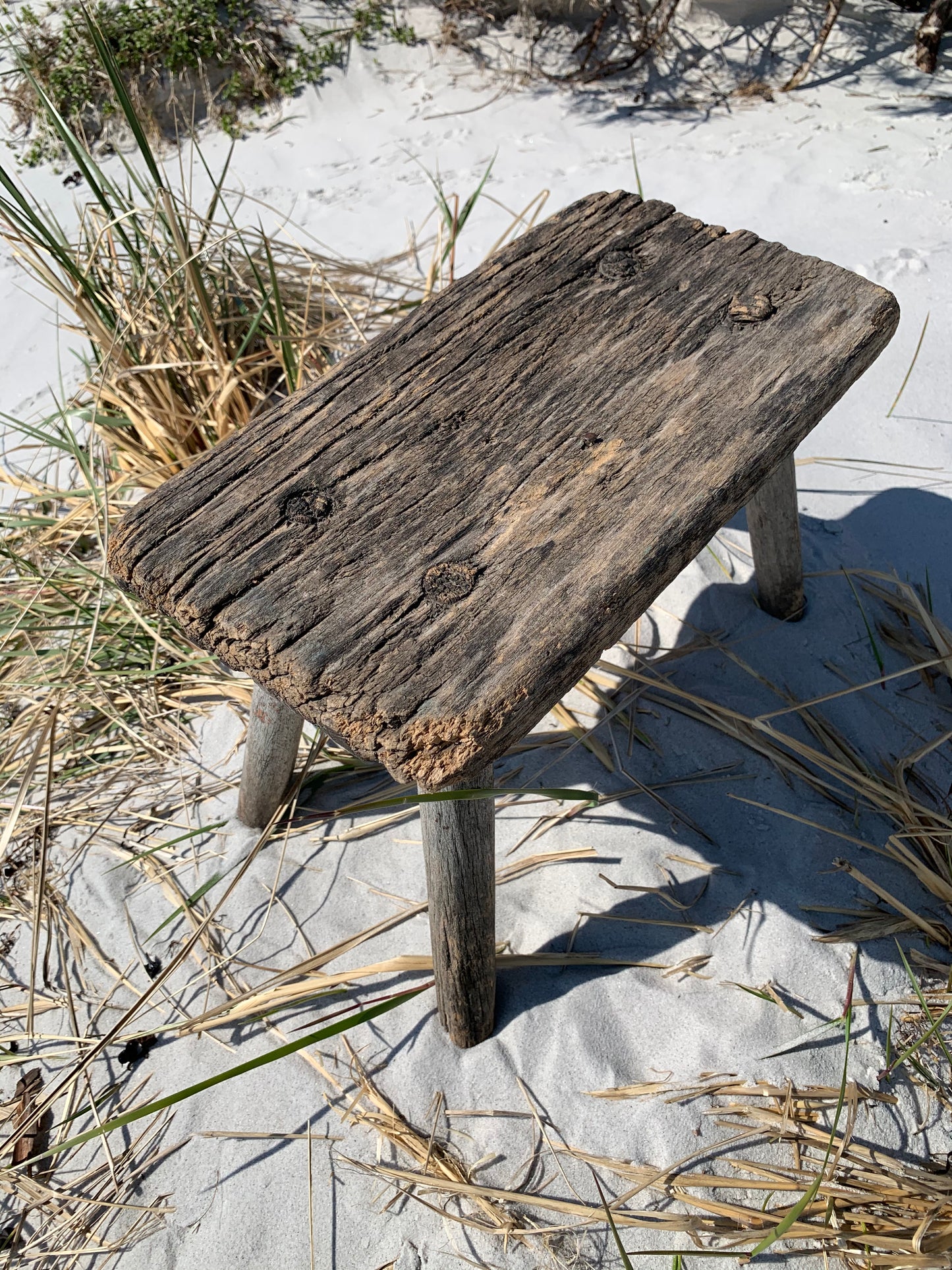 Lille skammel med patina