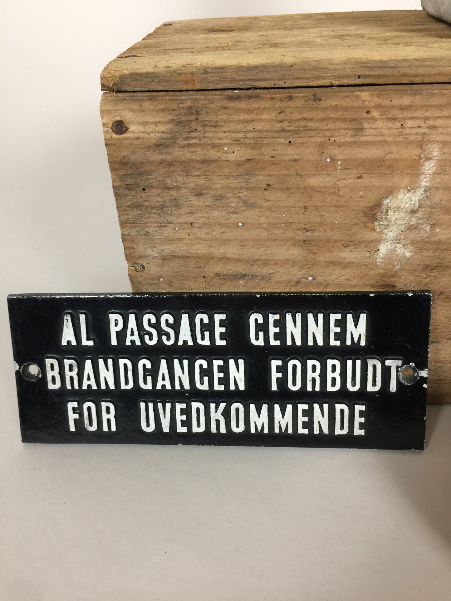 Sjovt gammelt skilt