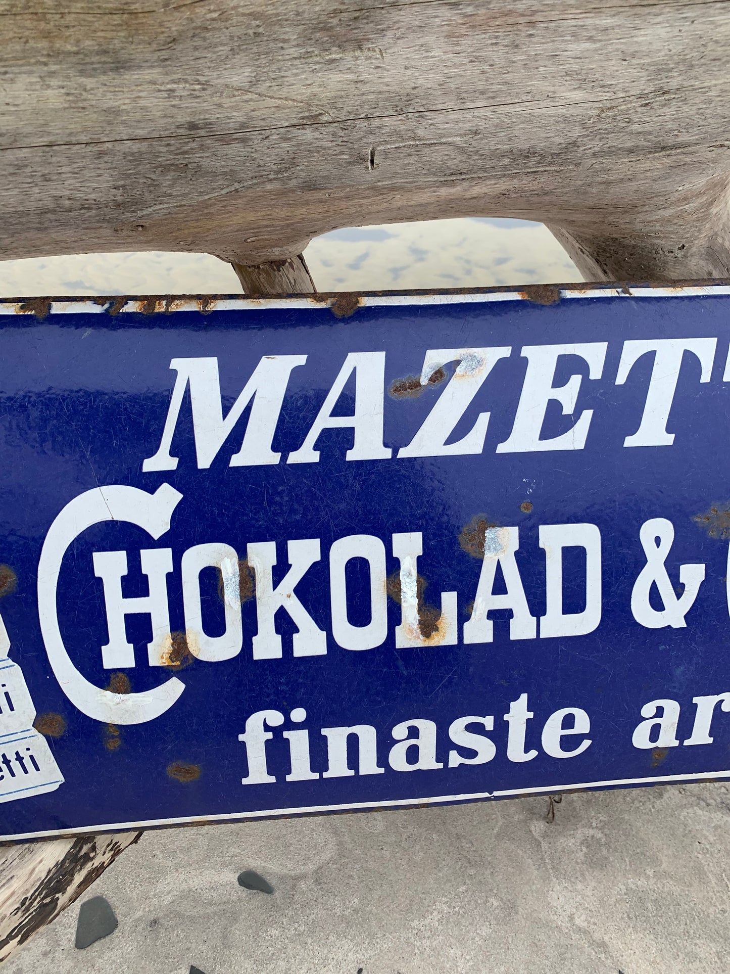 Emaljeskilt - Mazetti