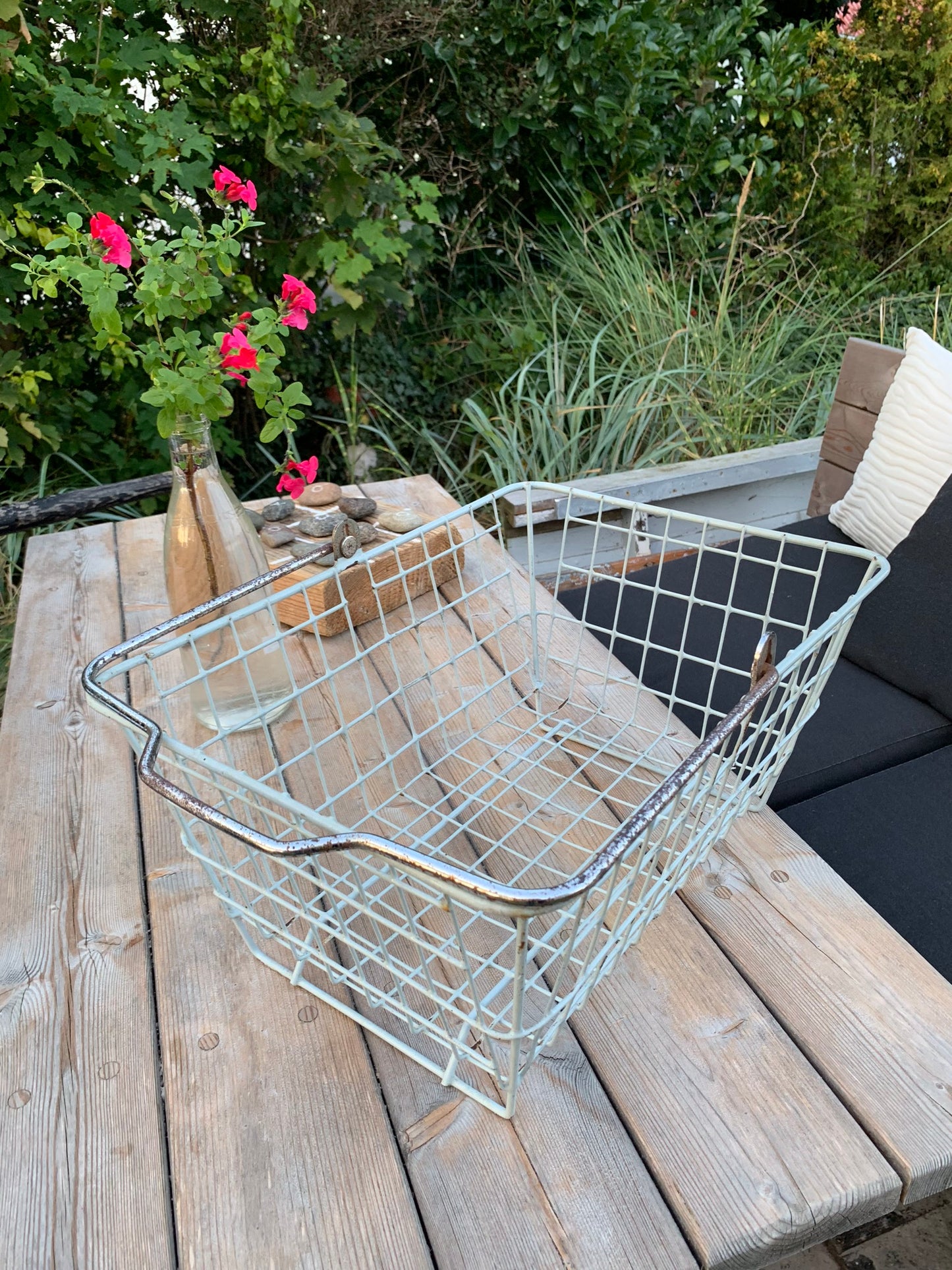 Skøn gammel indkøbskurv med patina