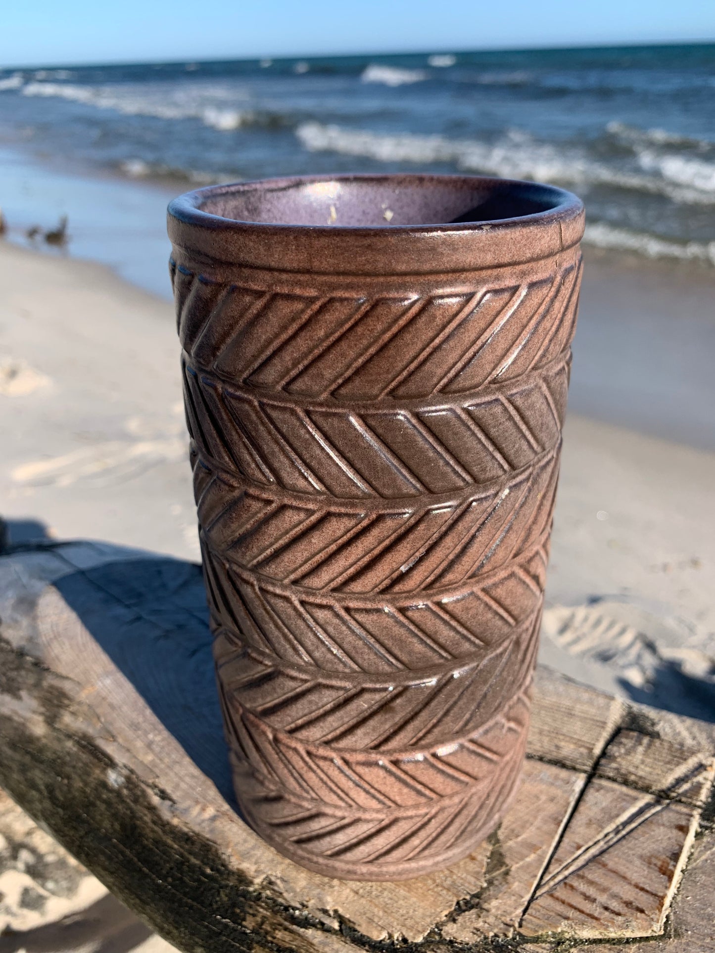 Keramikvase - Brun