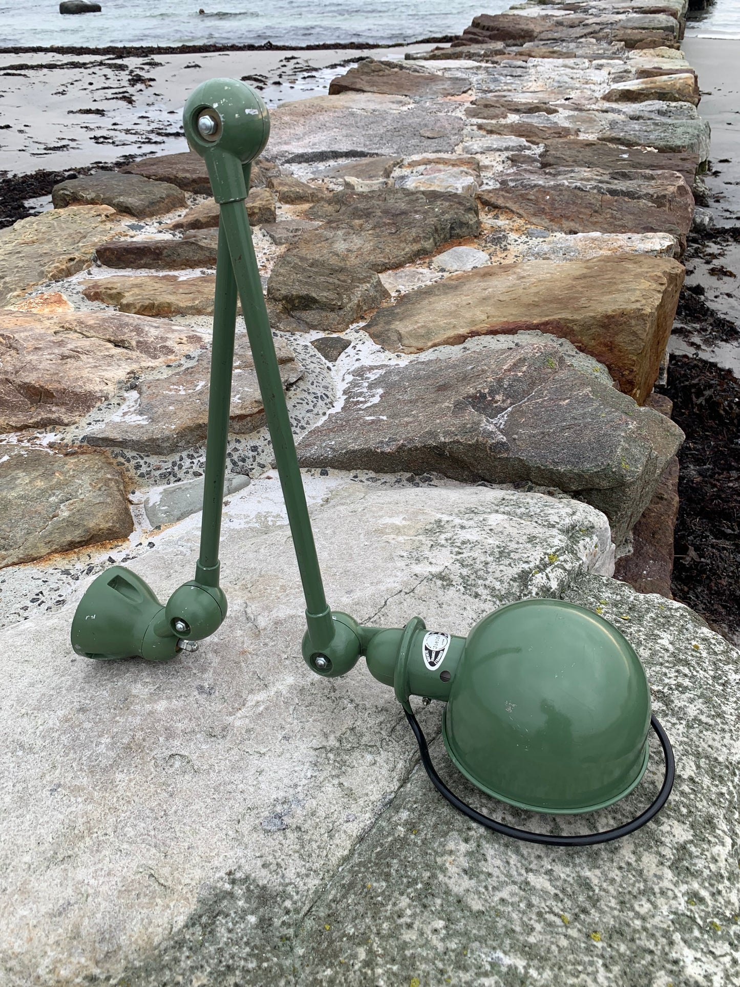 Jieldé væg/loftlampe med to arme - Grøn